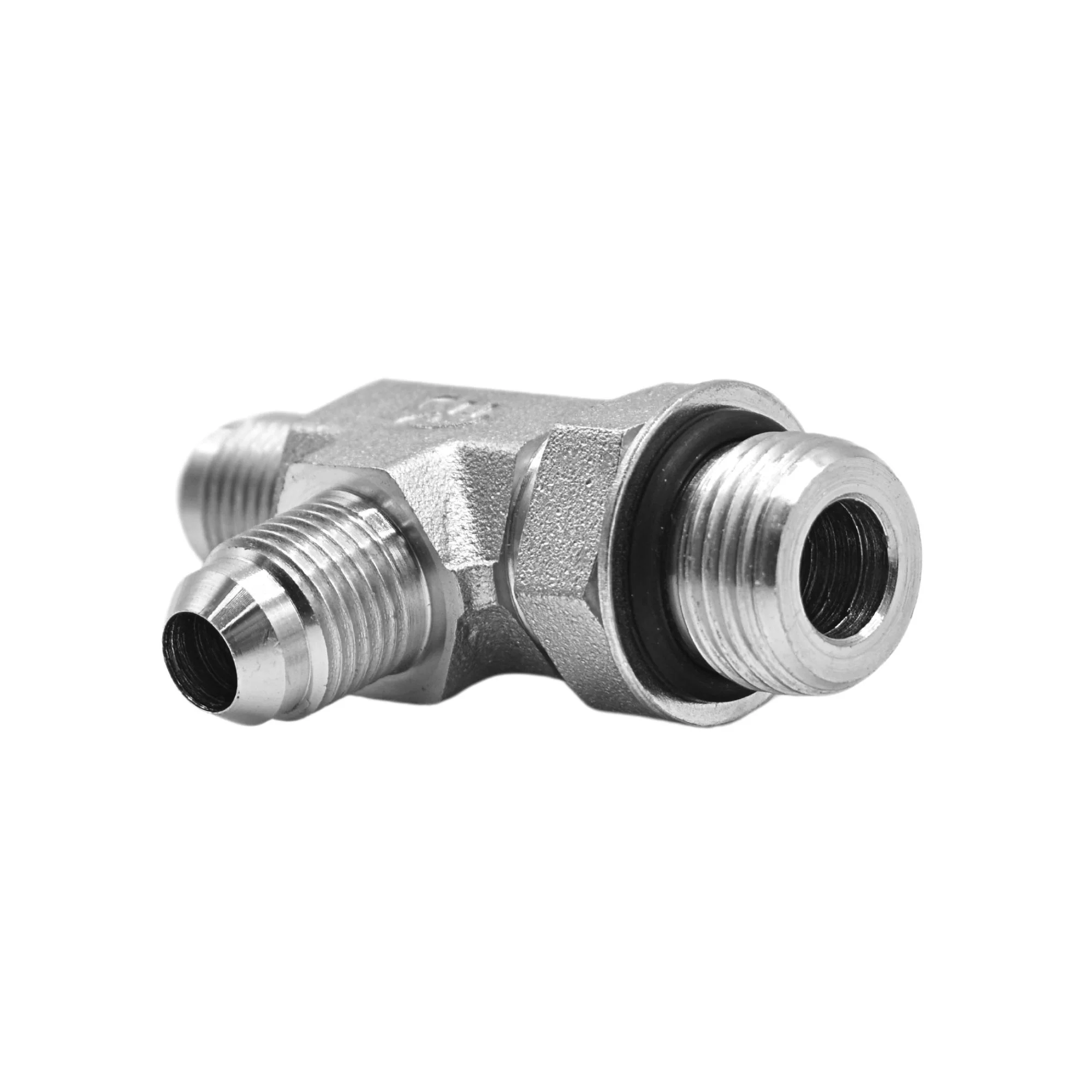 Hydraulics | 06MJ-08MAORB-06MJ Run Tee Forg Adapter | 6804-06-08-06-NWO-FG - Image 2