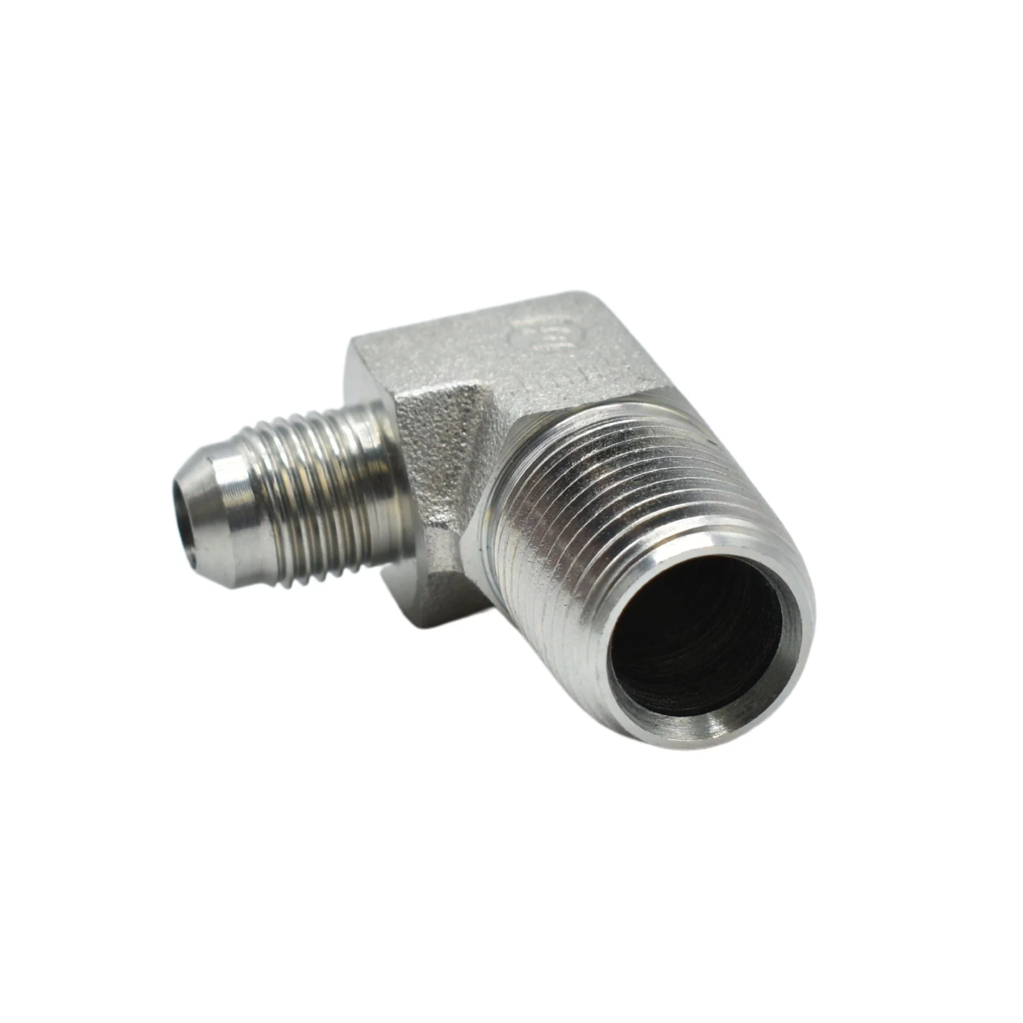 Hydraulics | 06MJ-08MP 90deg Elb Forg Adapter | 2501-06-08-FG