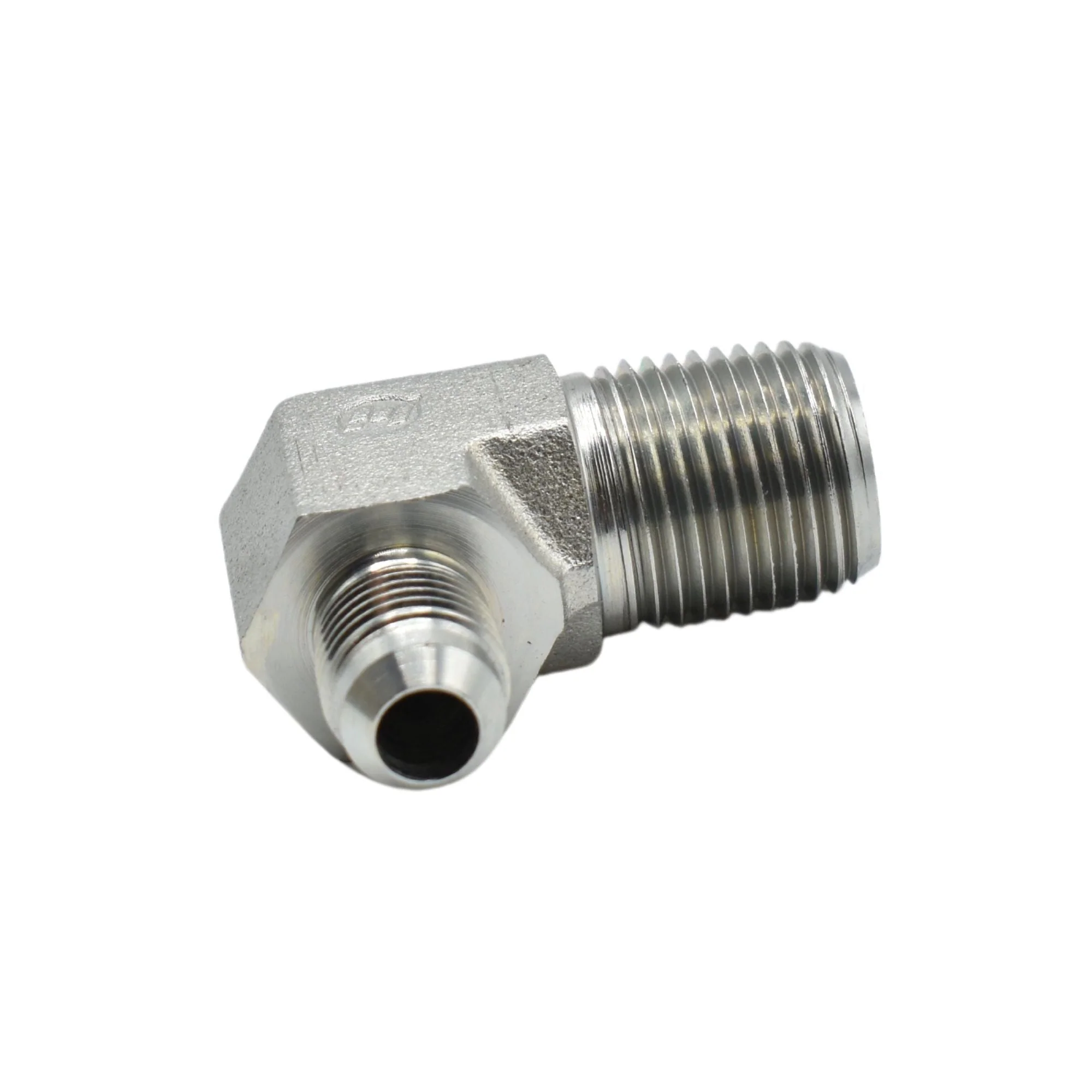 Hydraulics | 06MJ-08MP 90deg Elb Forg Adapter | 2501-06-08-FG - Image 2