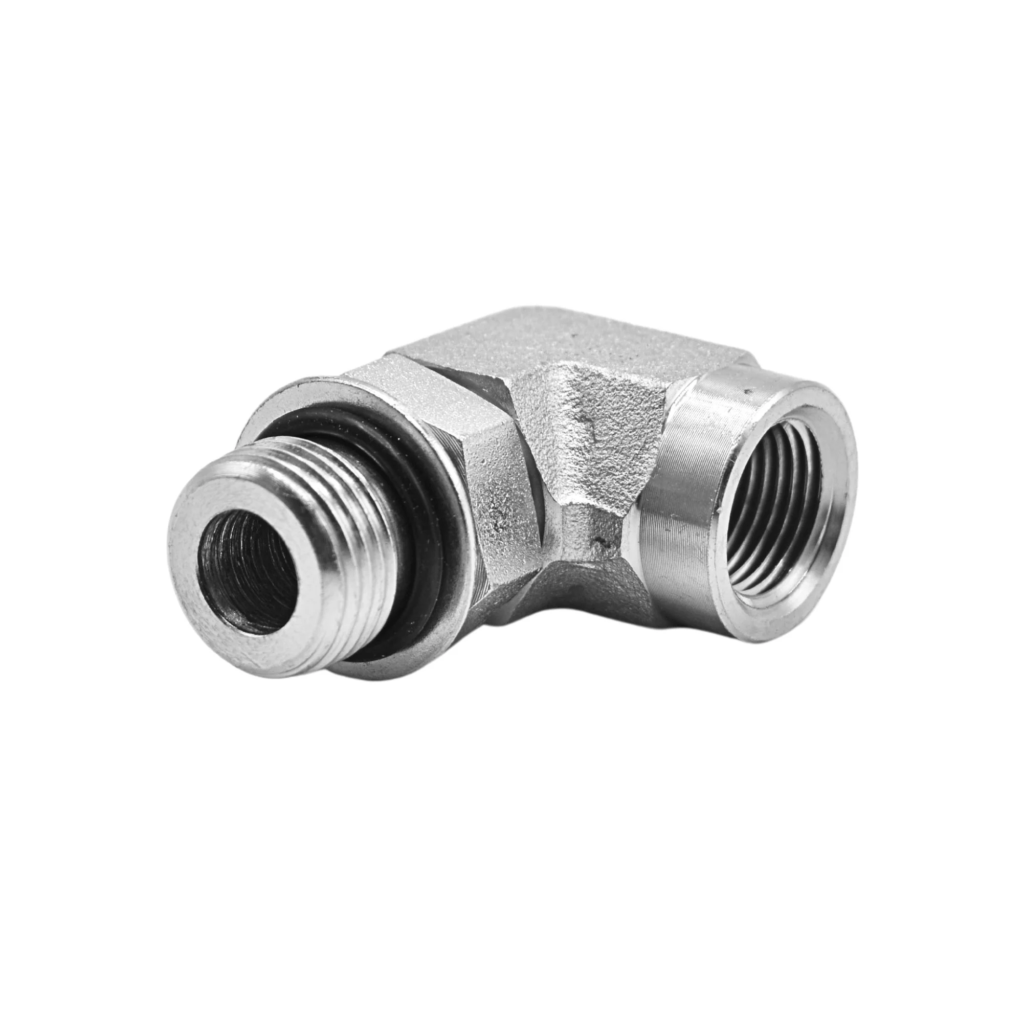 Hydraulics | 08MAORB-06FP 90deg Elb Forg Adapter | 6805-08-06-NWO-FG - Image 2