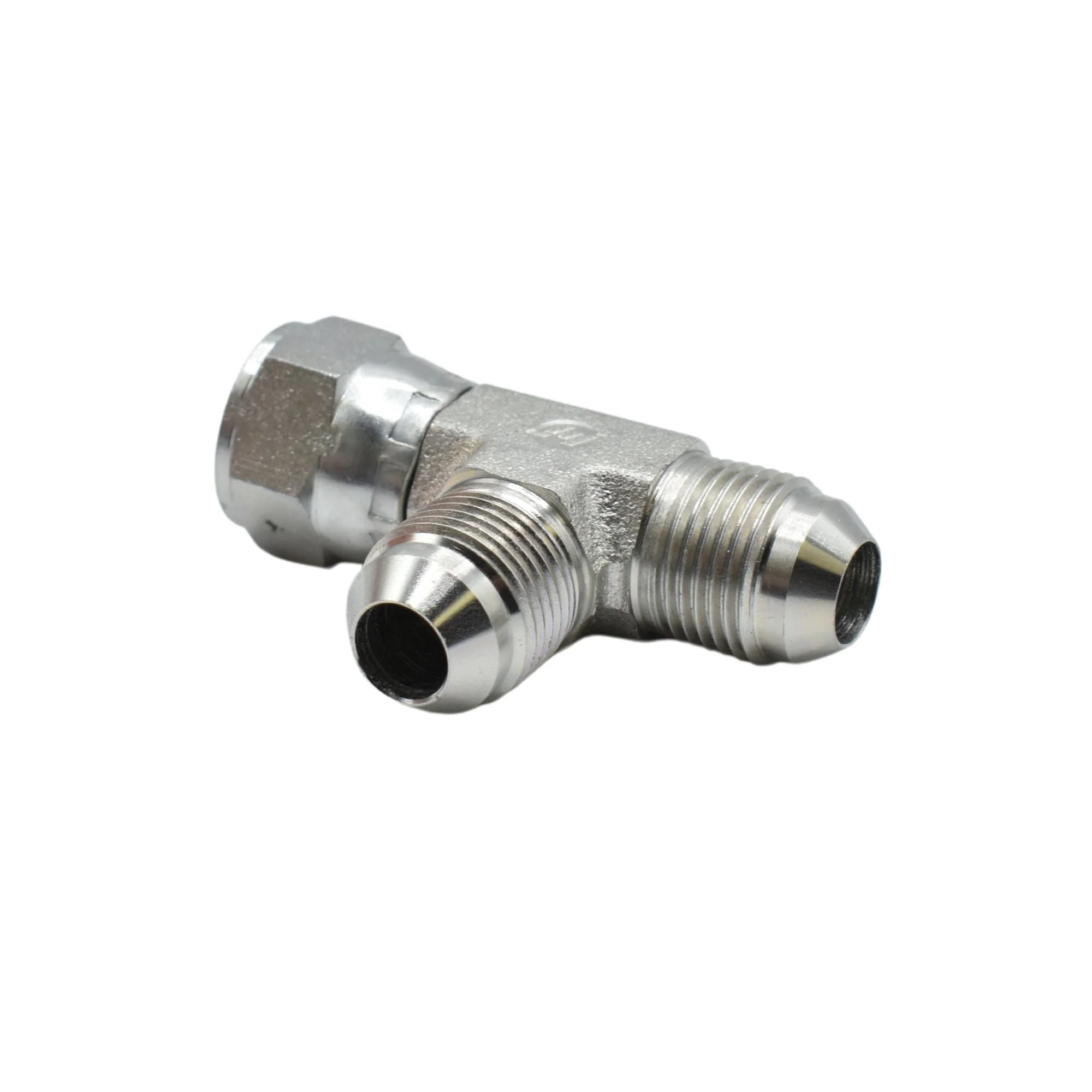 Hydraulics | 08MJ-08FJS-08MJ Tee Forg Adapter | 6602-08-08-08-FG