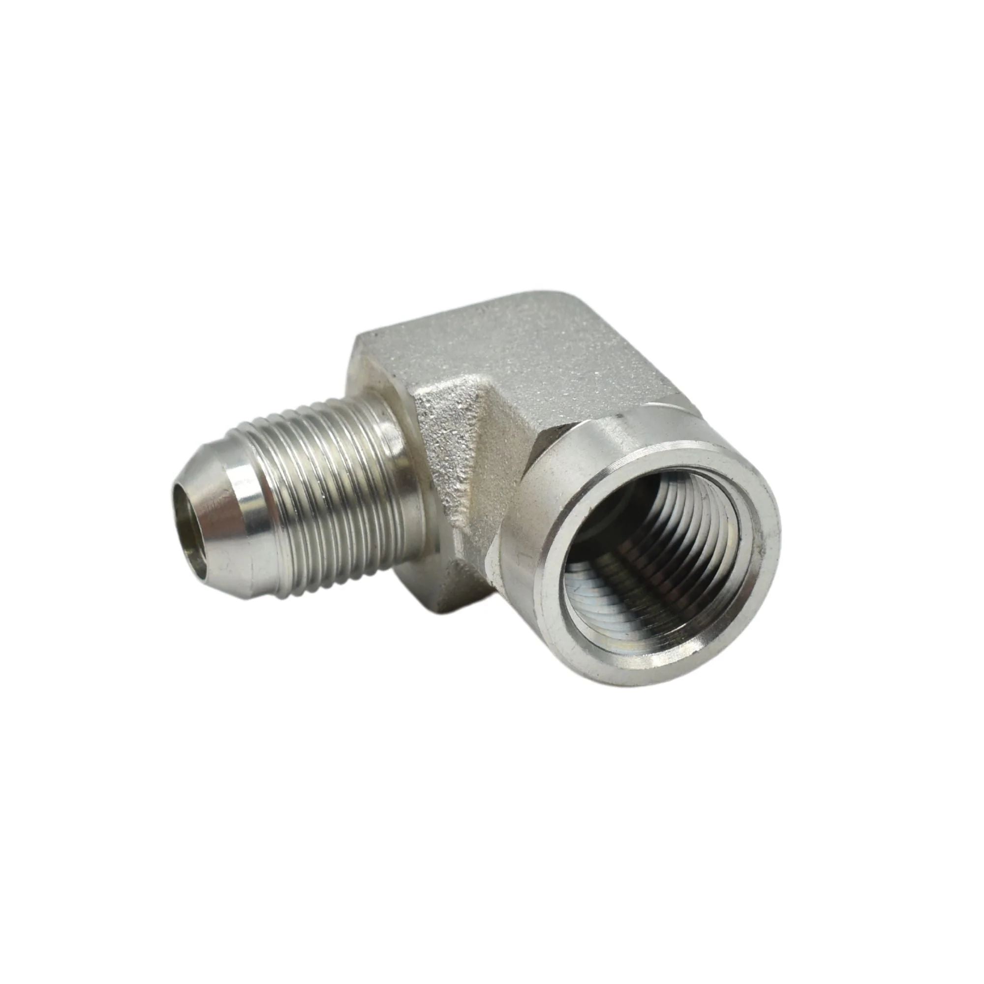 Hydraulics | 08MJ-08FP 90deg Elb Forg Adapter | 2502-08-08-FG