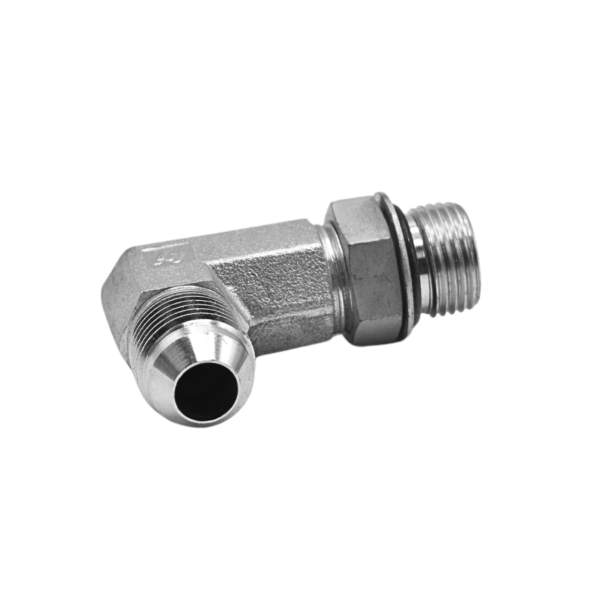 Hydraulics | 08MJ-08MAORB 90deg Elb Lg Forg Adapter | 6801-L-08-08-NWO-FG