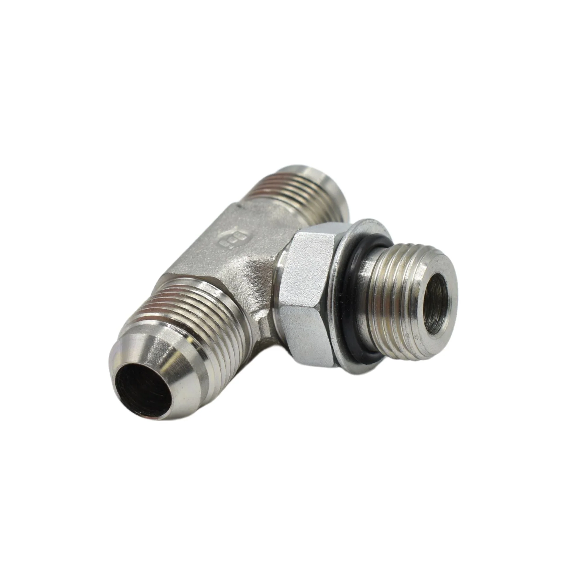 Hydraulics | 08MJ-08MJ-08MAORB Branch Tee Adapter | 6803-08-08-08-NWO-FG - Image 2