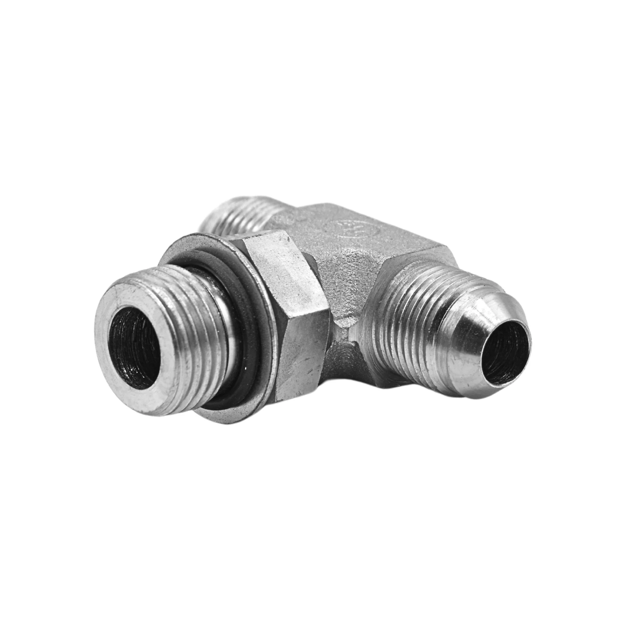 Hydraulics | 08MJ-08MJ-10MAORB Branch Tee Adapter | 6803-08-08-10-NWO-FG