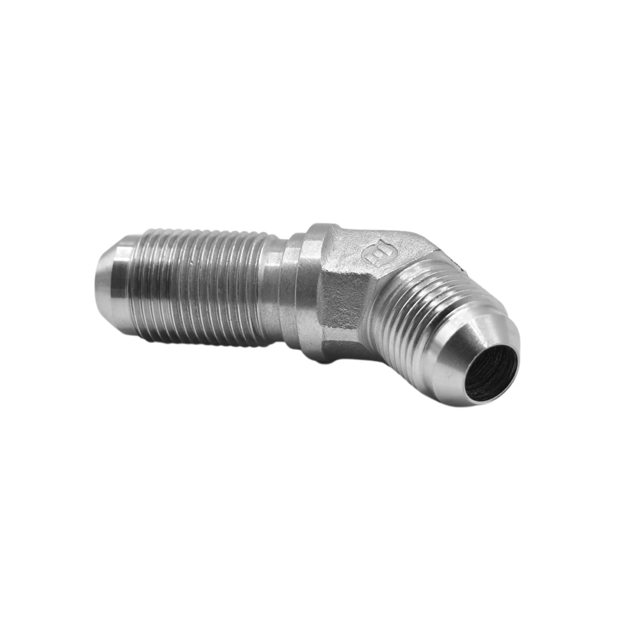 Hydraulics | 08MJ-08MJ Bulkhead 45deg Elb Forg Adapter | 2702-08-08-FG - Image 2