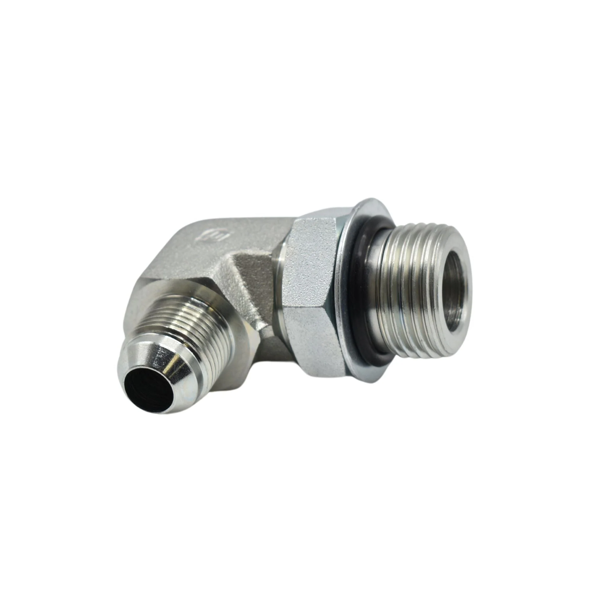Hydraulics | 08MJ-12MAORB 90deg Elb Forg Adapter | 6801-08-12-NWO-FG