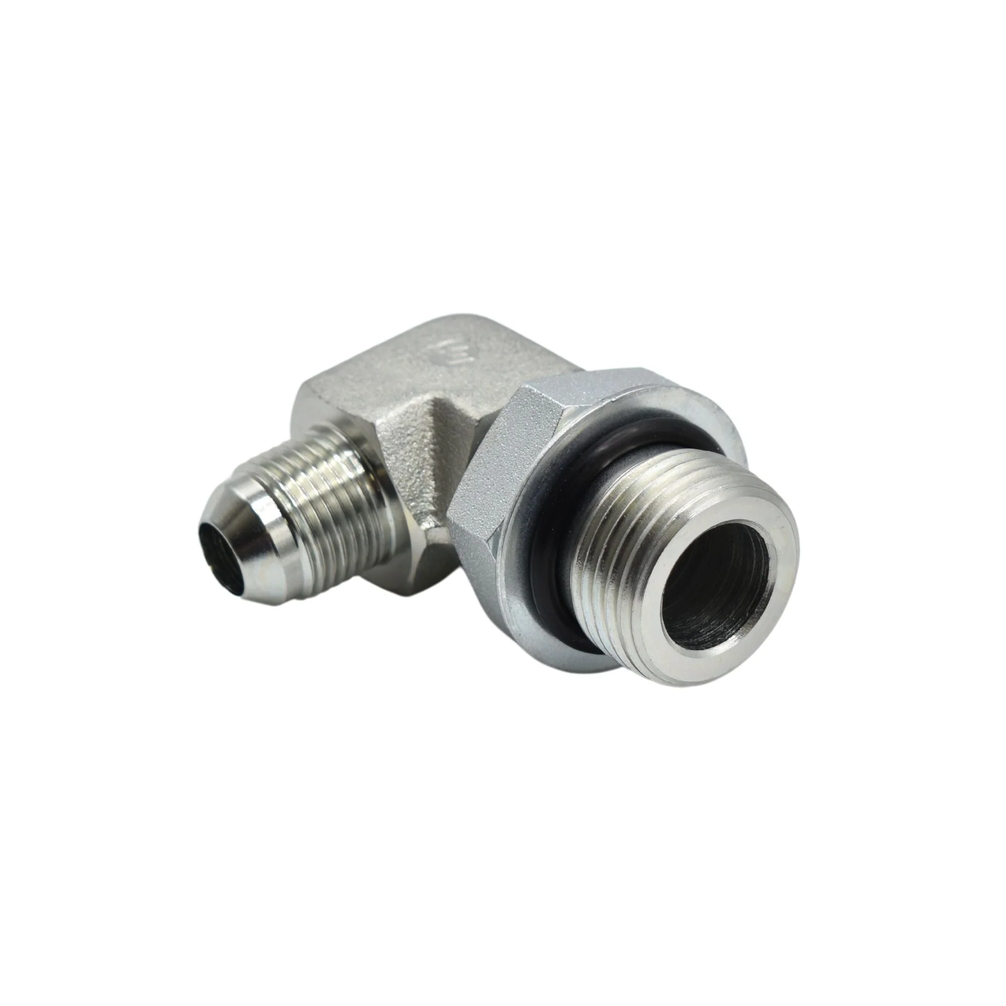 Hydraulics | 08MJ-12MAORB 90deg Elb Forg Adapter | 6801-08-12-NWO-FG - Image 2