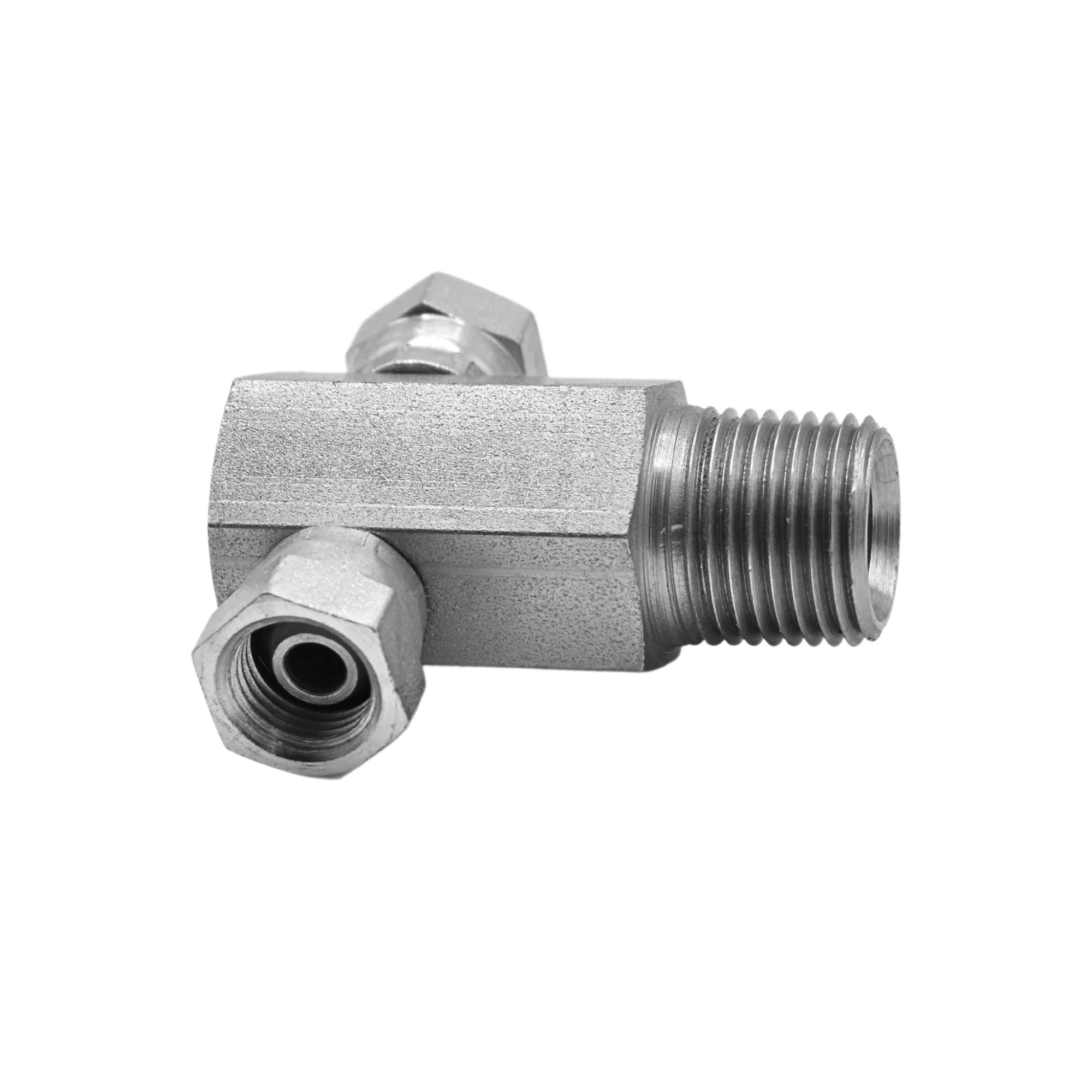 Hydraulics | 08MP-04FPS-04FPS Tee Adapter | 1601-08-04-04-FG - Image 2