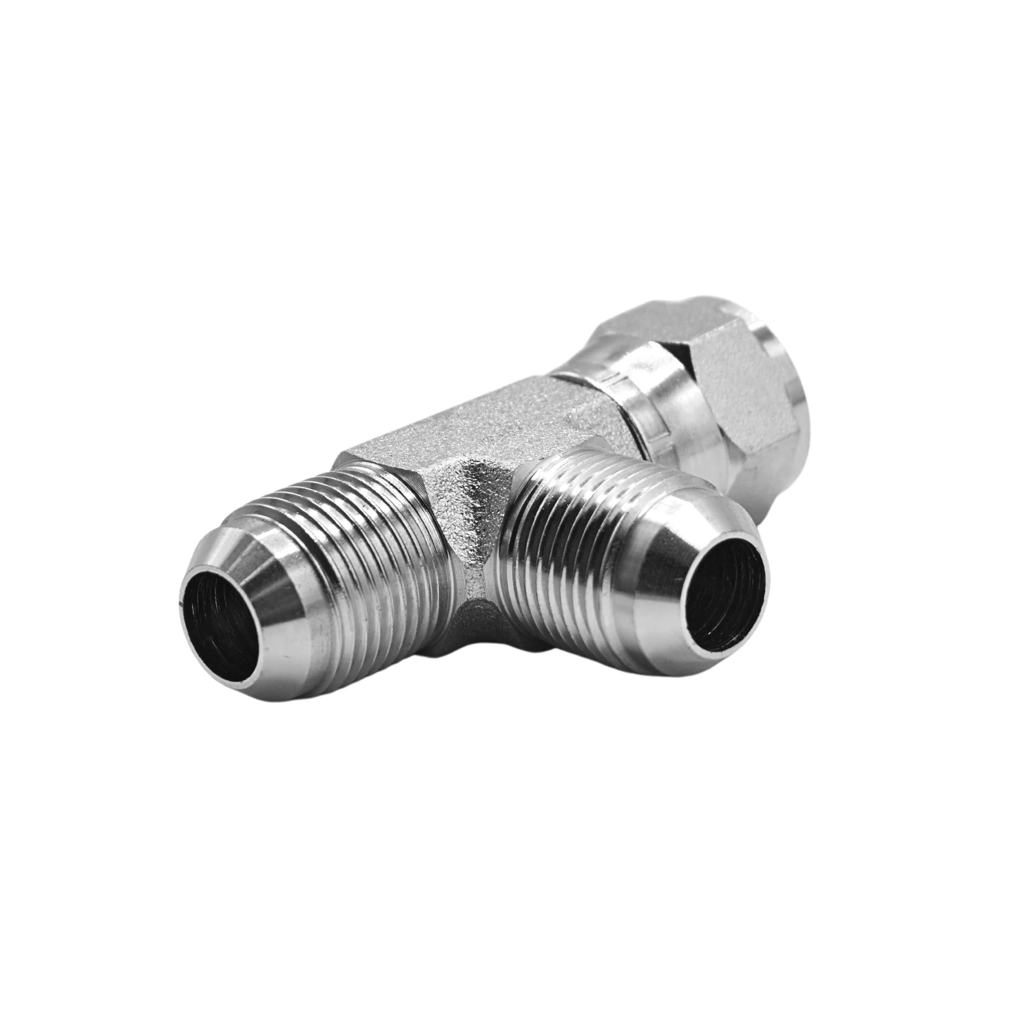 Hydraulics | 10MJ-10FJS-10MJ Tee Forg Adapter | 6602-10-10-10-FG