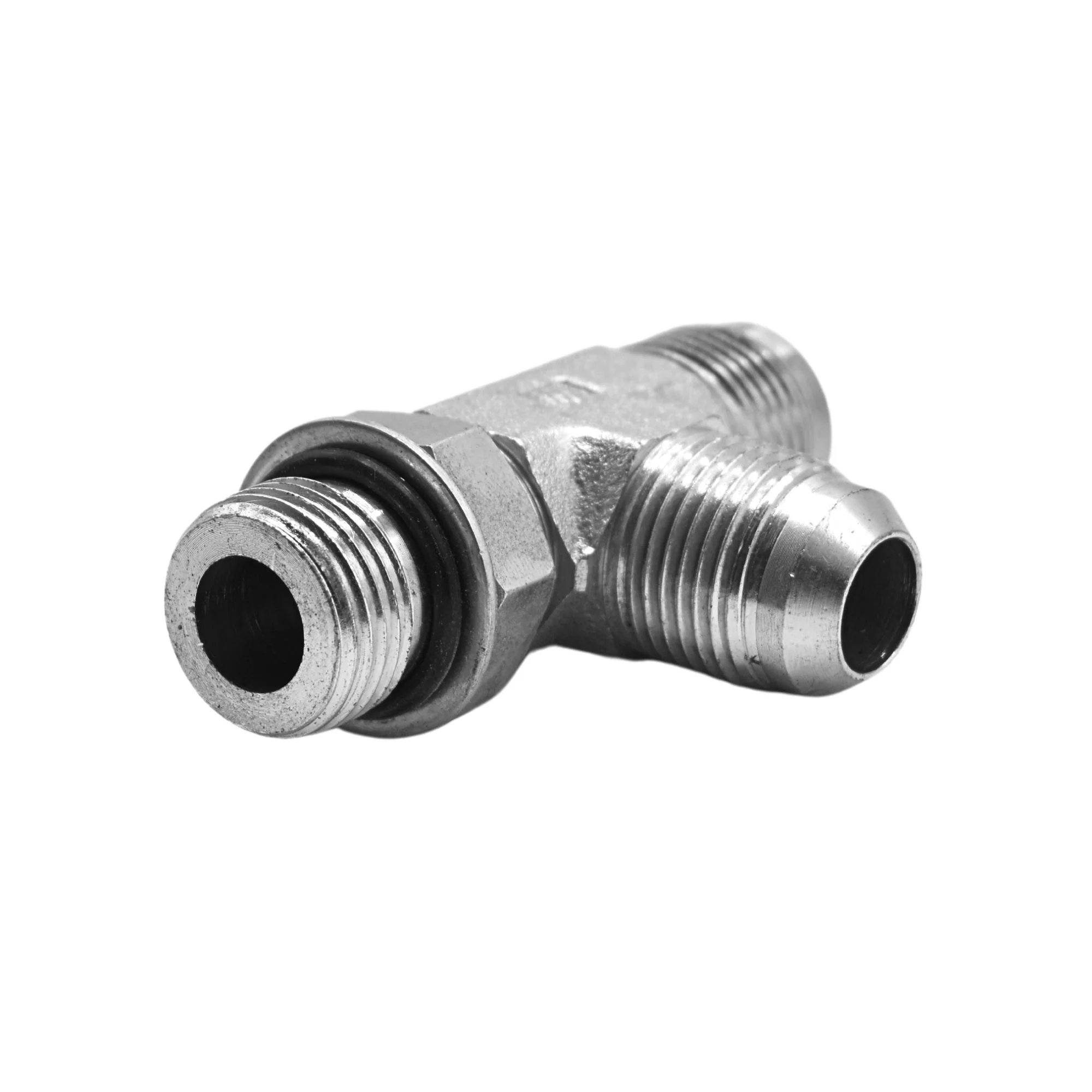 Hydraulics | 10MJ-10MAORB-10MJ Run Tee Forg Adapter | 6804-10-10-10-NWO-FG
