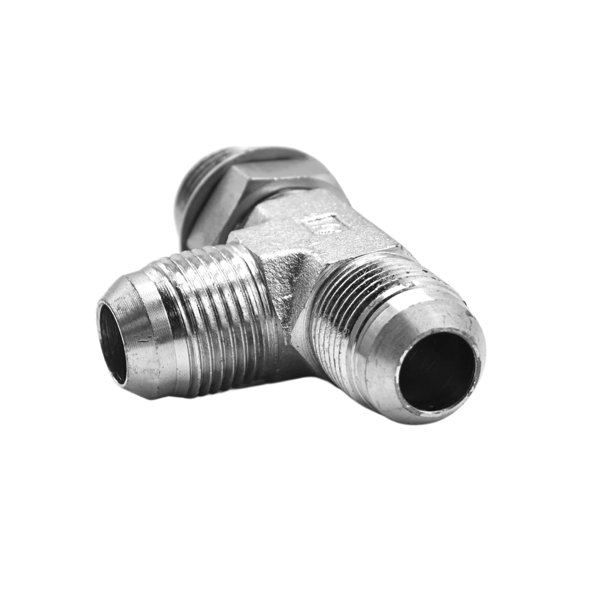 Hydraulics | 10MJ-10MAORB-10MJ Run Tee Forg Adapter | 6804-10-10-10-NWO-FG - Image 2