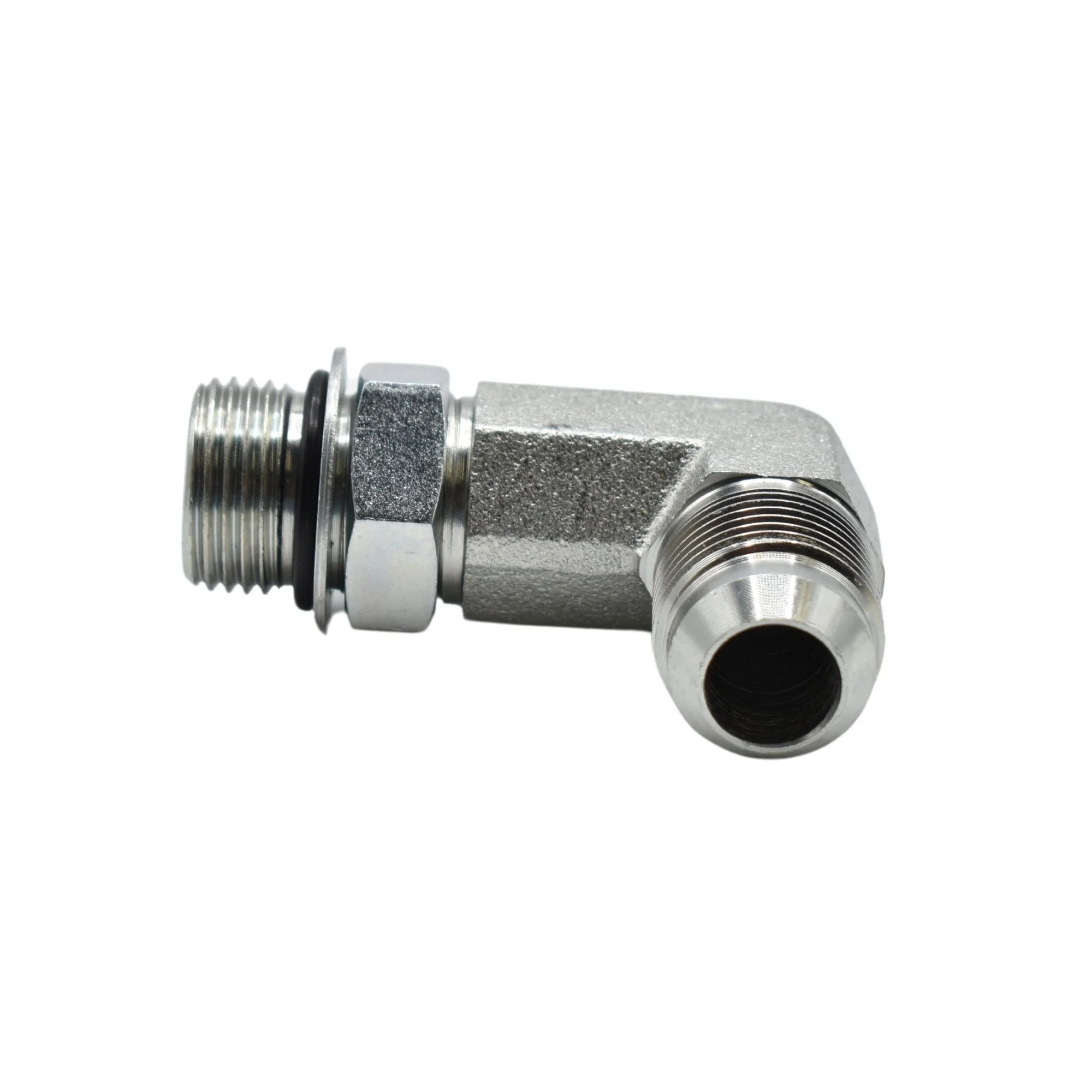 Hydraulics | 10MJ-10MAORB 90deg Elb Lg Forg Adapter | 6801-L-10-10-NWO-FG