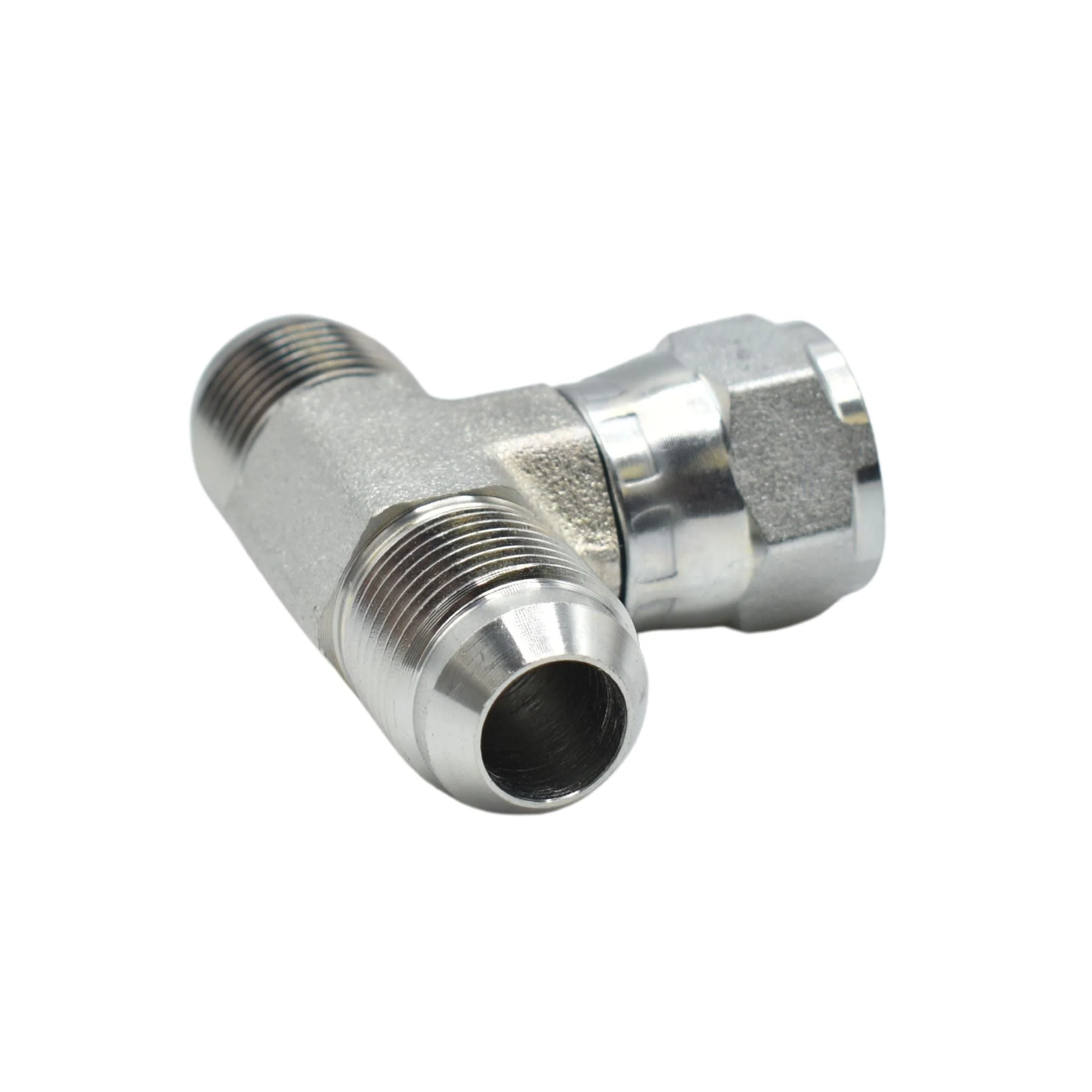 Hydraulics | 10MJ-10MJ-10FJS Tee Forg Adapter | 6600-10-10-10-FG - Image 2