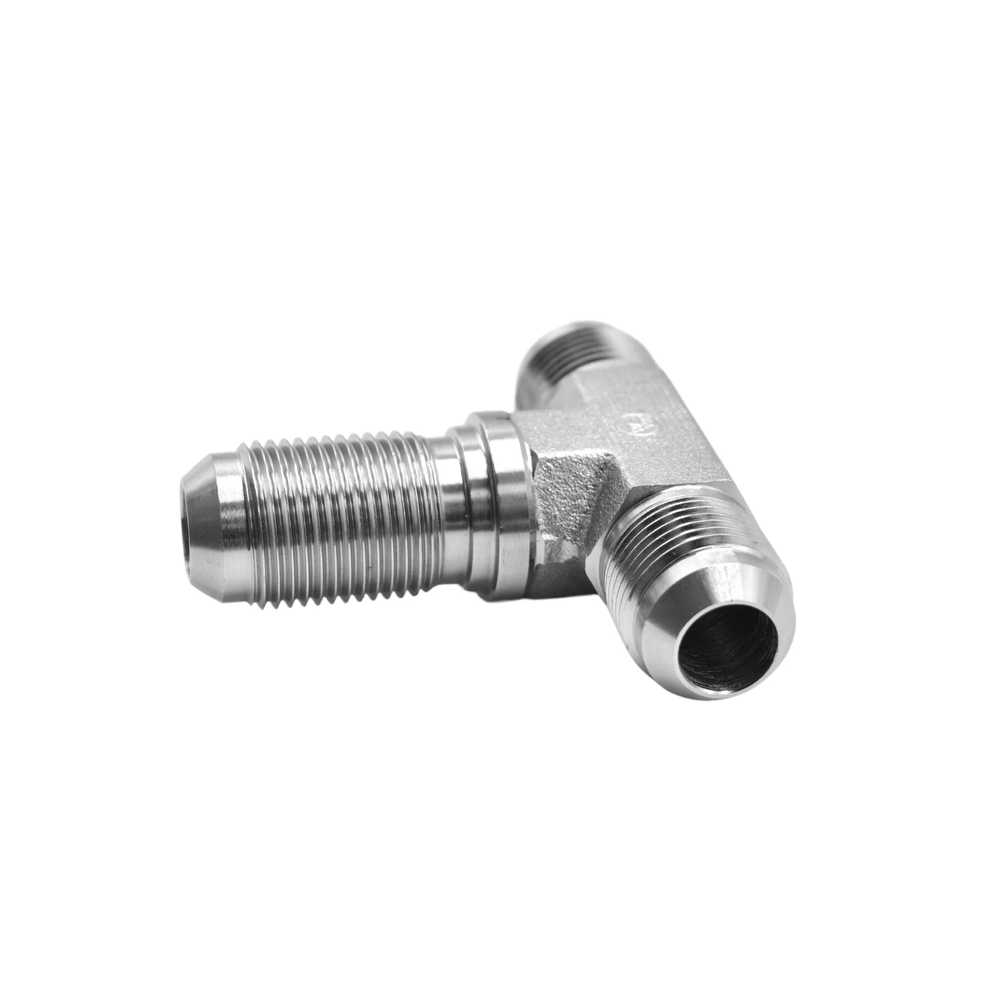 Hydraulics | 10MJ-10MJ-10MJ Blkhd Branch Tee Adapter | 2703-10-10-10-FG - Image 2