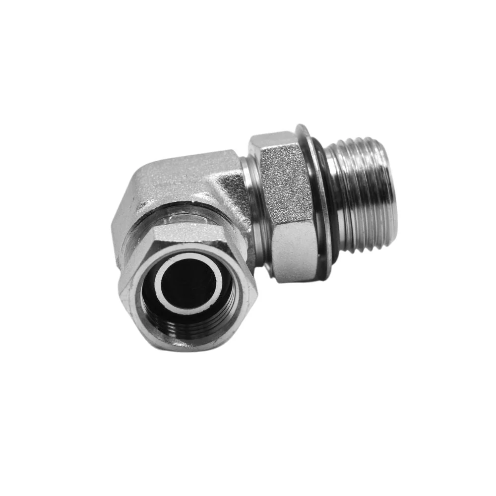 Hydraulics | 12MAORB-08FPS 90deg Elb Forg Adapter | 6901-12-08-NWO-FG