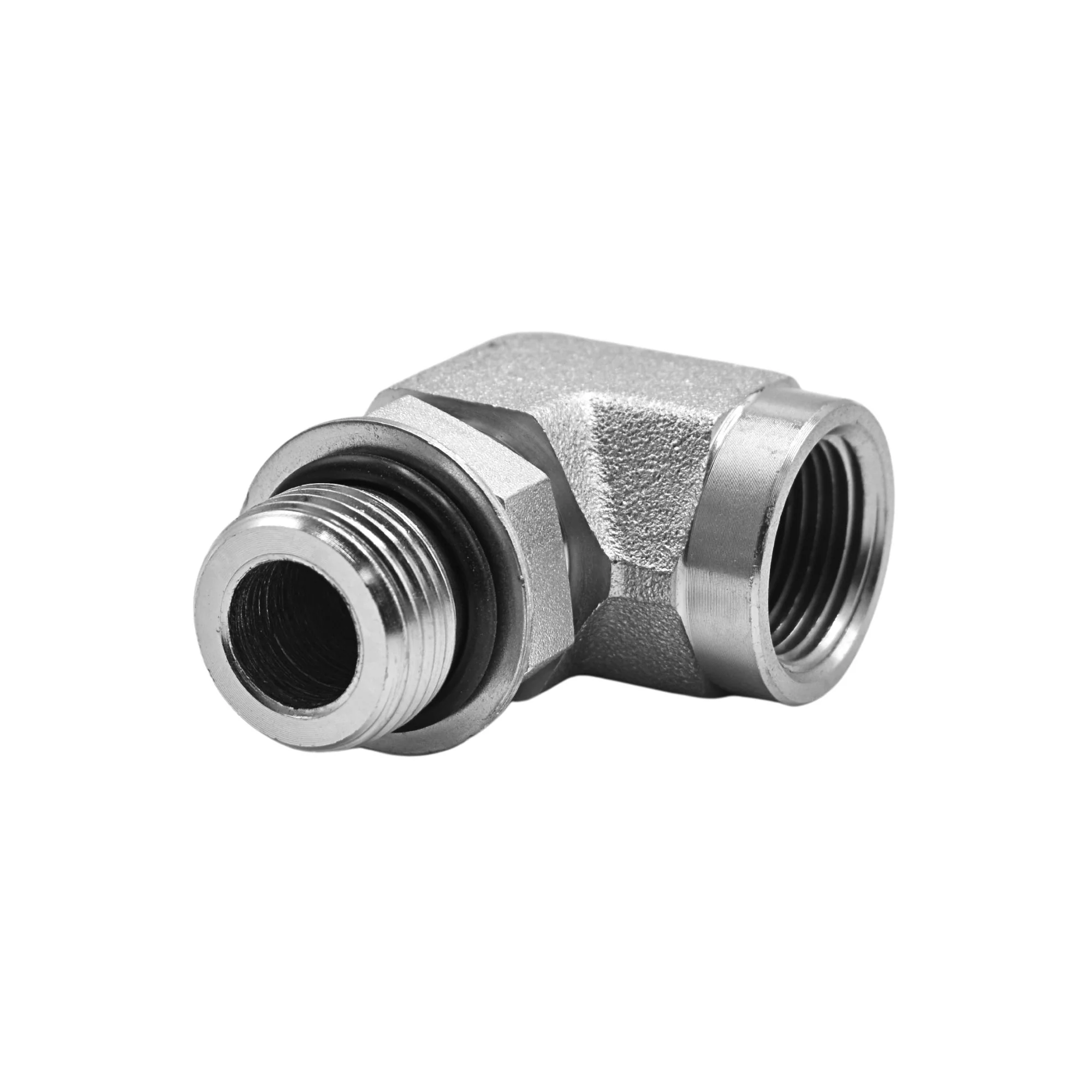 Hydraulics | 12MAORB-12FP 90deg Elb Forg Adapter | 6805-12-12-NWO-FG