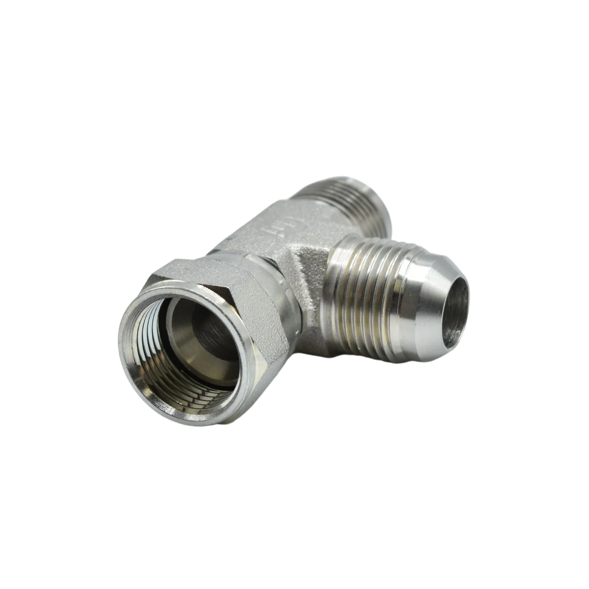 Hydraulics | 12MJ-12FJS-12MJ Tee Forg Adapter | 6602-12-12-12-FG - Image 2