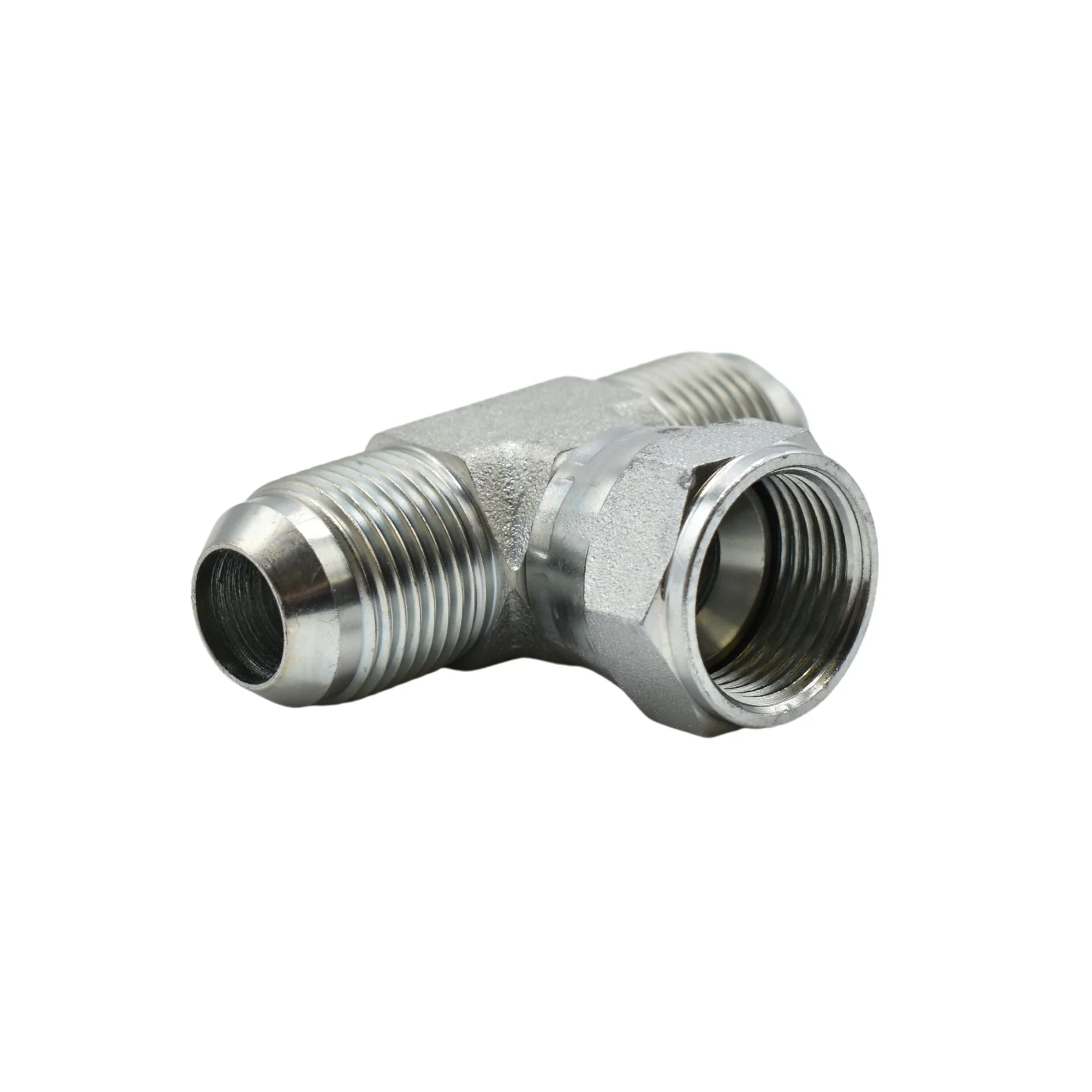Hydraulics | 12MJ-12MJ-12FJS Tee Forg Adapter | 6600-12-12-12-FG - Image 2