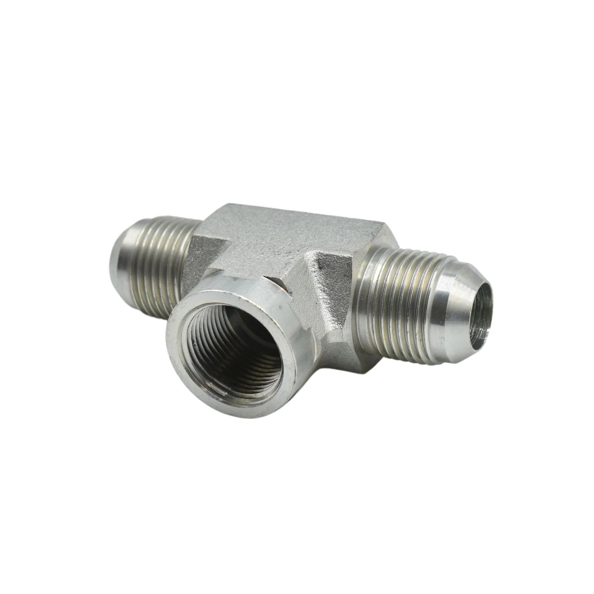Hydraulics | 12MJ-12MJ-12FP Tee Forg Adapter | 2602-12-12-12-FG