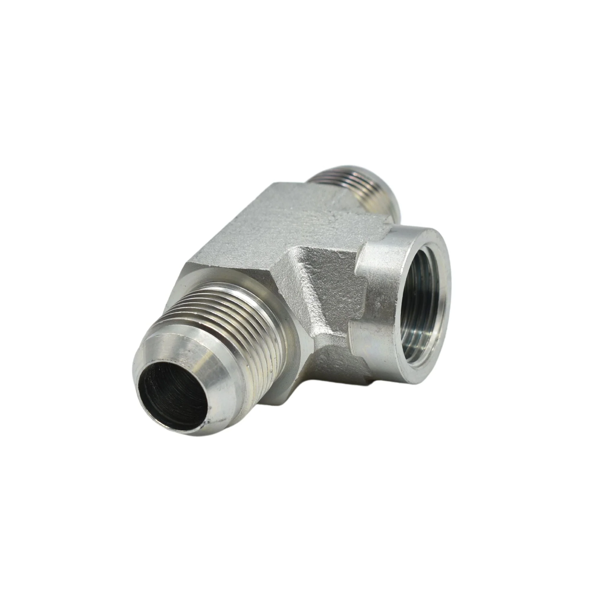 Hydraulics | 12MJ-12MJ-12FP Tee Forg Adapter | 2602-12-12-12-FG - Image 2