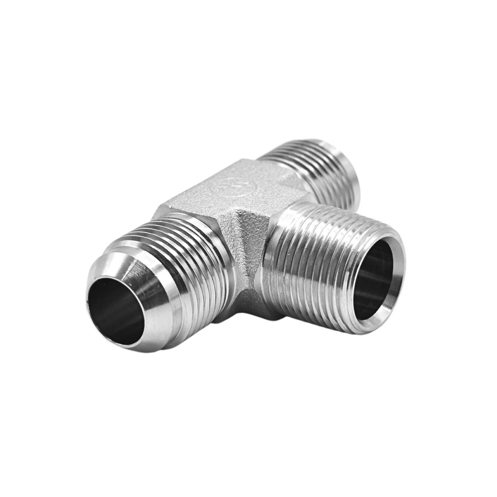 Hydraulics | 12MJ-12MJ-12MP Tee Forg Adapter | 2601-12-12-12-FG - Image 2