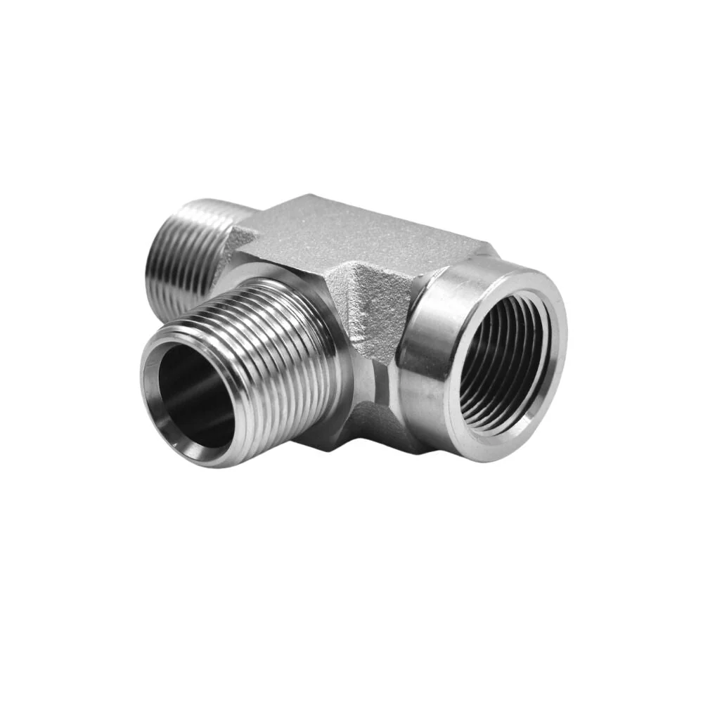 Hydraulics | 12MP-12FP-12MP Tee Forg Adapter | 5603-12-12-12-FG - Image 2