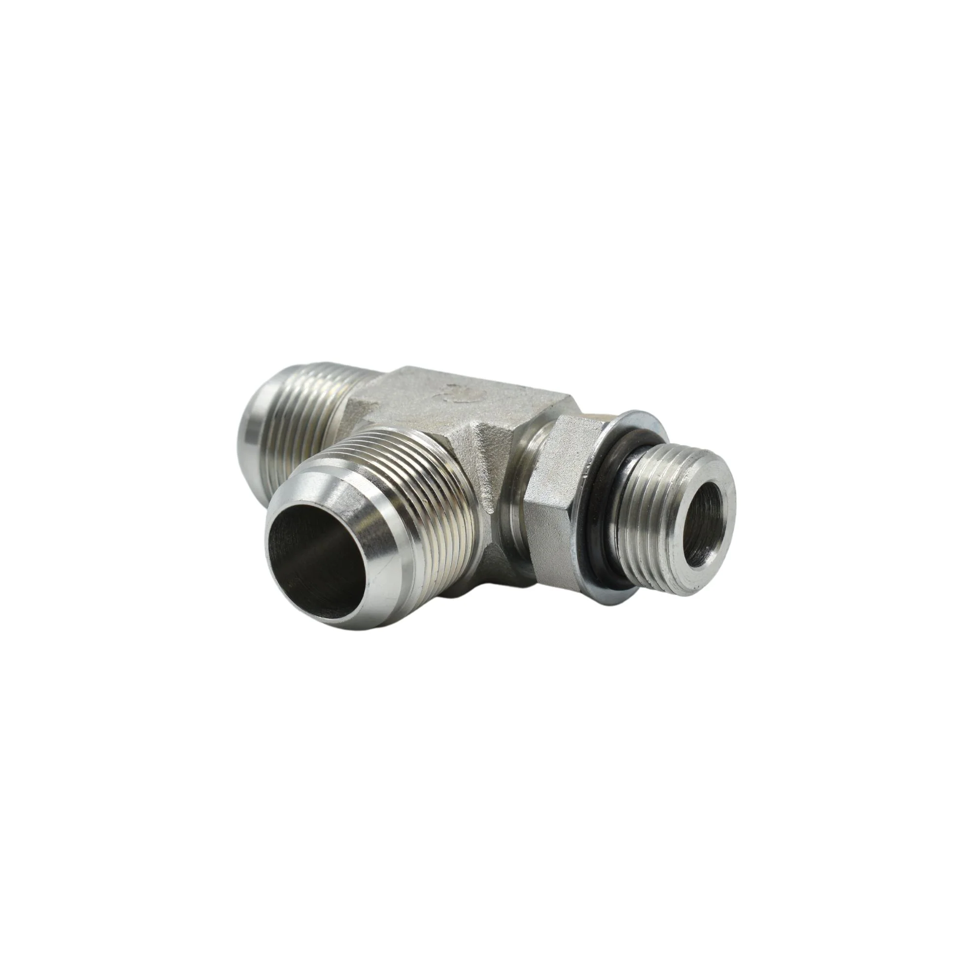 Hydraulics | 16MJ-12MAORB-16MJ Run Tee Forg | 6804-16-12-16-NWO-FG - Image 2