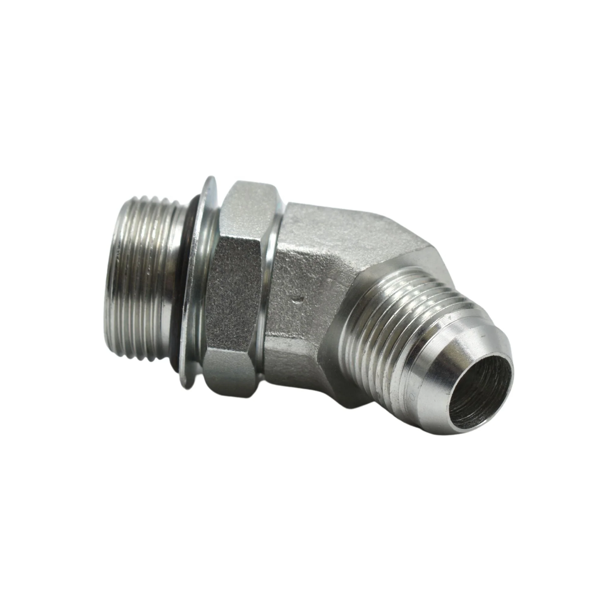 Hydraulics | 16MJ-12MAORB 45deg Elb Forg Adapter | 6802-16-12-NWO-FG