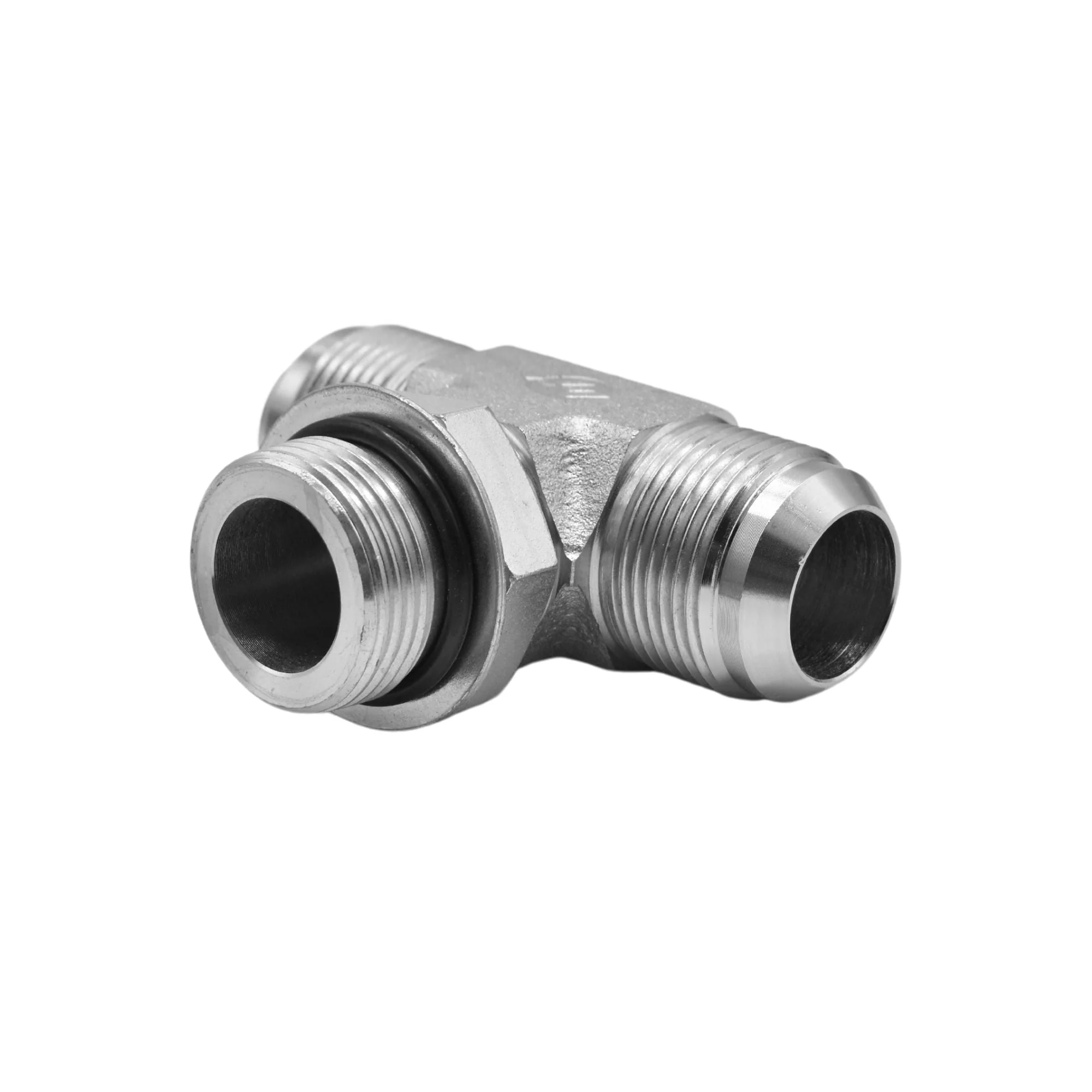 Hydraulics | 16MJ-16MJ-16MAORB Branch Tee Adapter | 6803-16-16-16-NWO-FG - Image 2