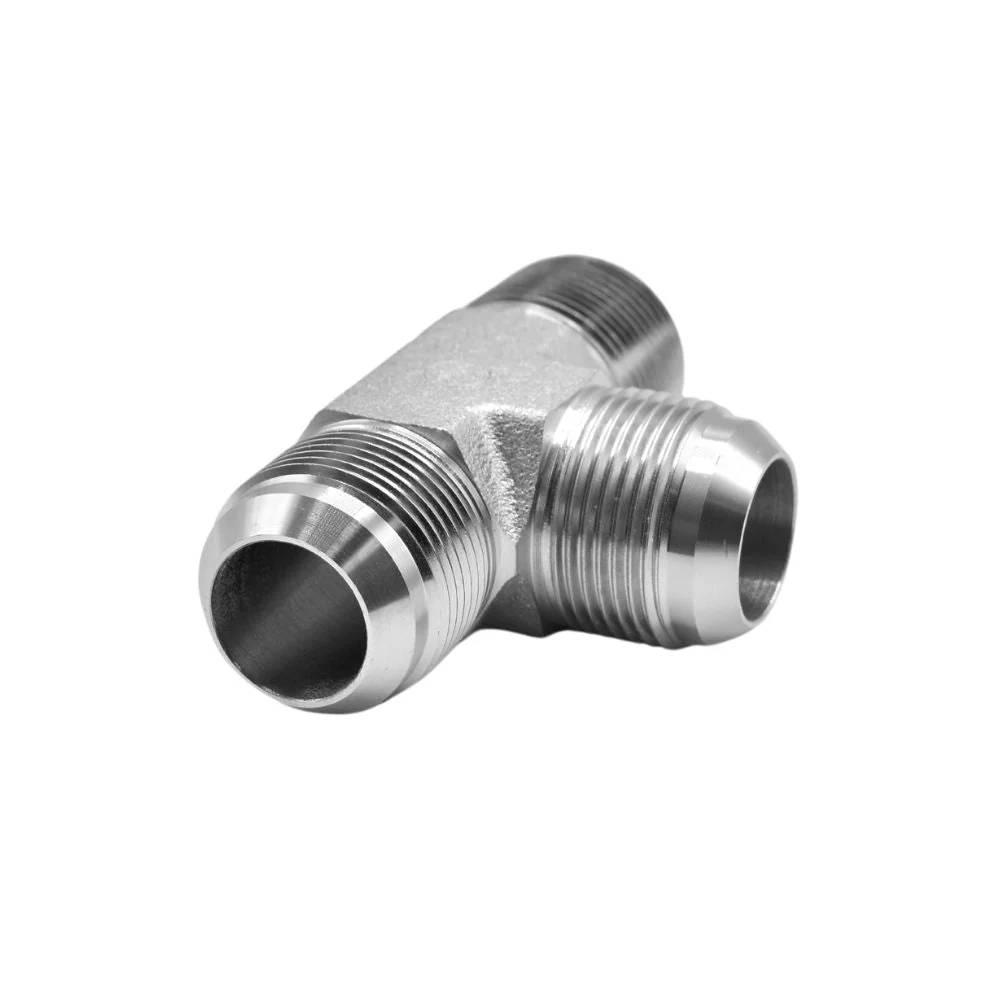 Hydraulics | 16MJ-16MP-16MJ Tee Forg Adapter | 2605-16-16-16-FG - Image 2