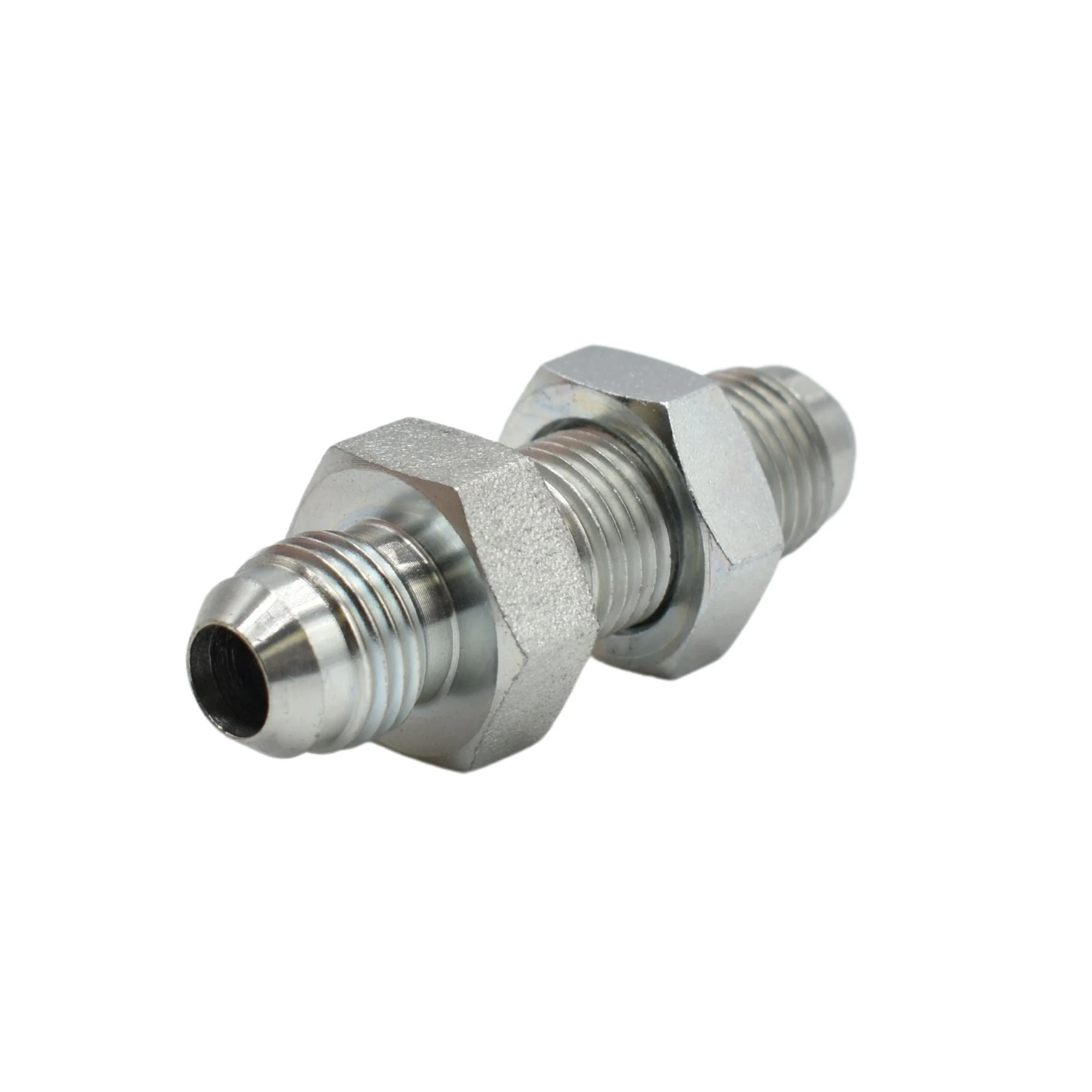 Hydraulics | 06MJ-06MJ Bulkhead Union w/Locknut | 2700-LN-06-06