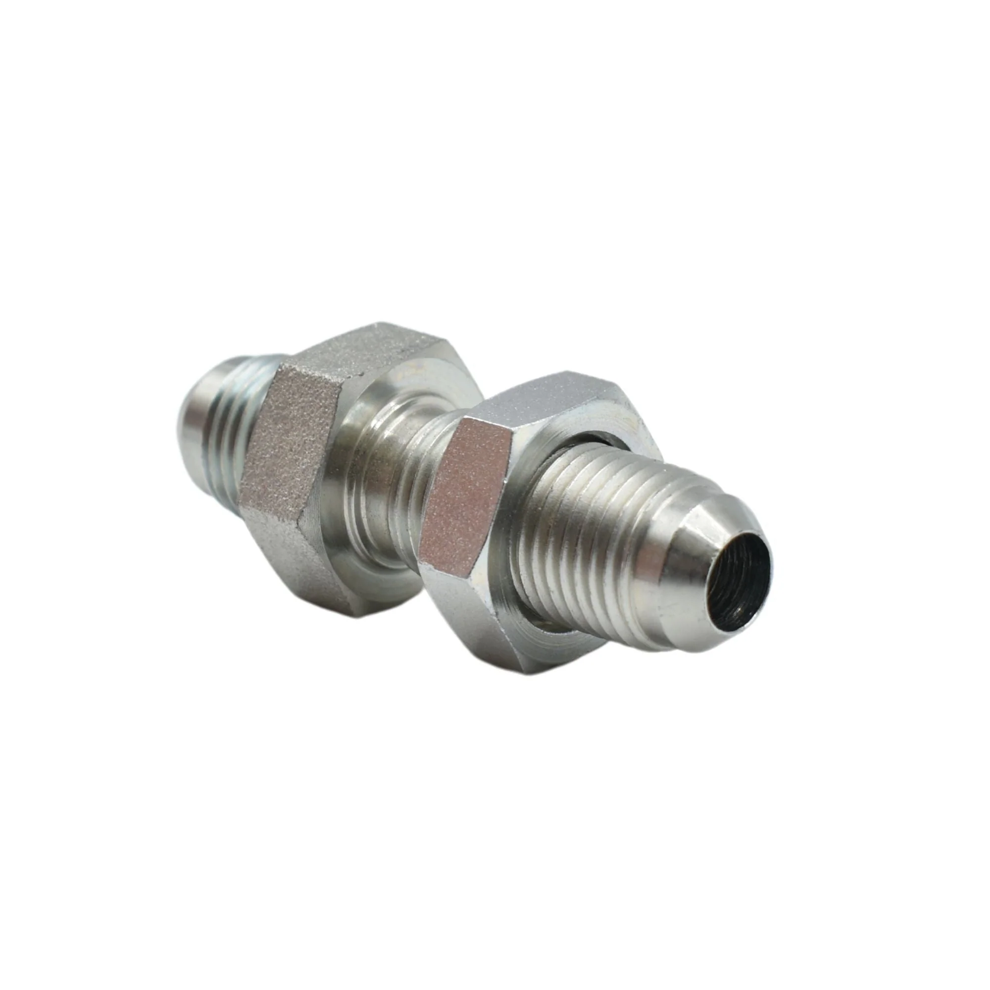 Hydraulics | 06MJ-06MJ Bulkhead Union w/Locknut | 2700-LN-06-06 - Image 2