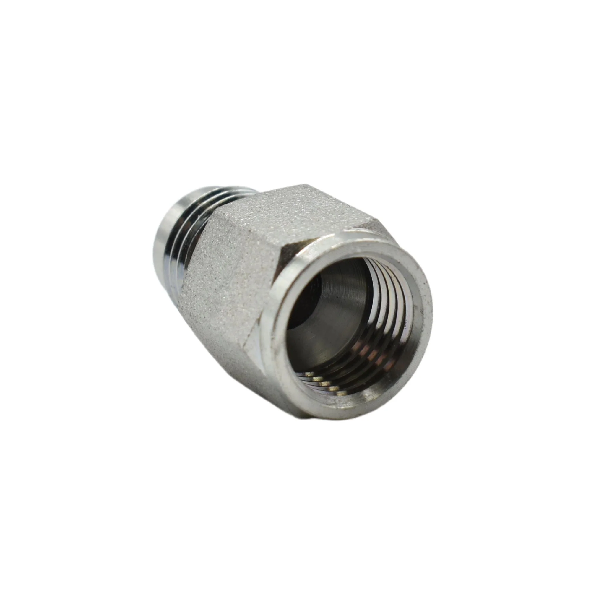 Hydraulics | JIC Reducer w/ .031 restricted orifice Adapter | 2406-06-06-R.031 - Image 2