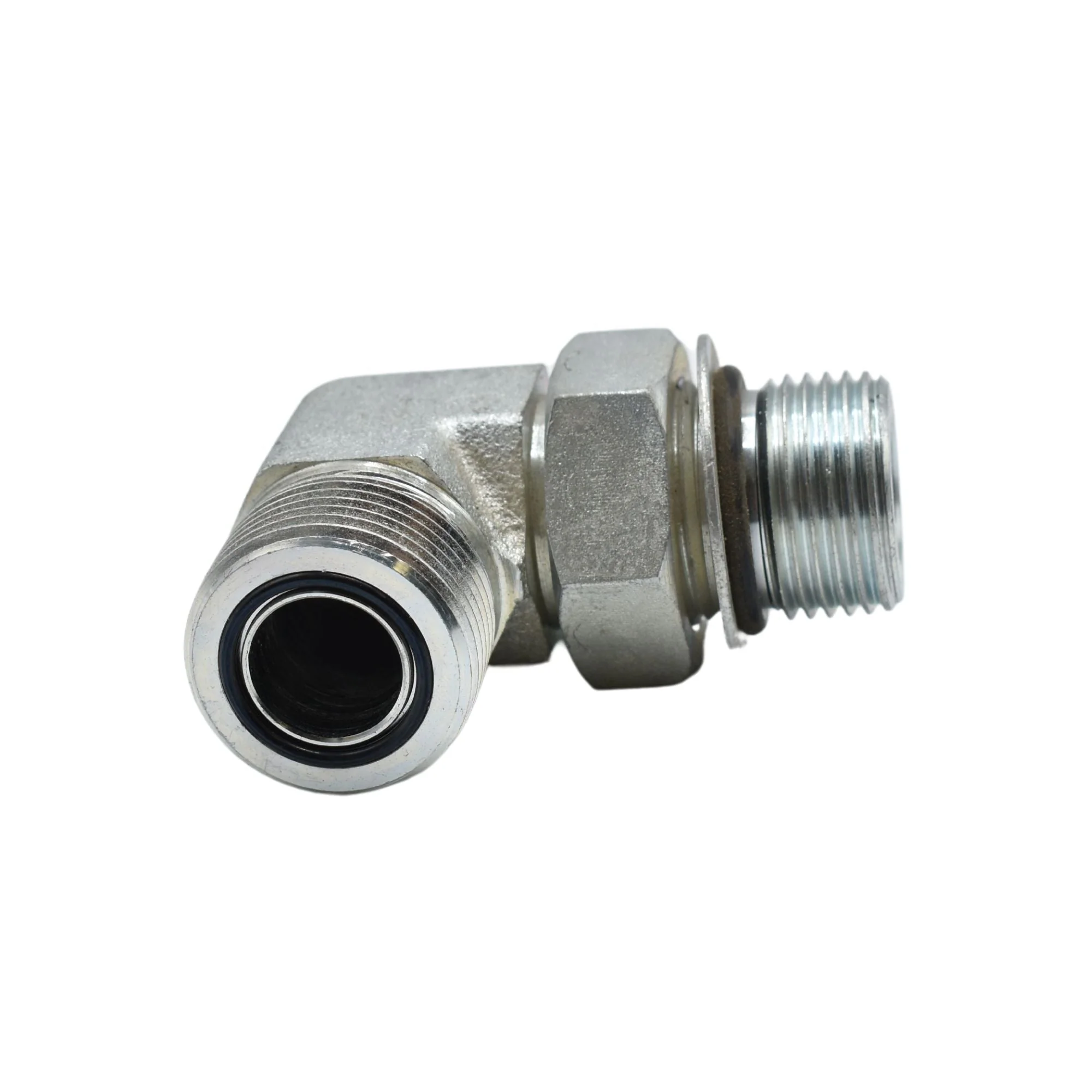 Hydraulics | 12MFS-12MAORB 90deg Elb Forg w/Gauge Port Adapter | FS6801-12-12-NWO-FG-2P4