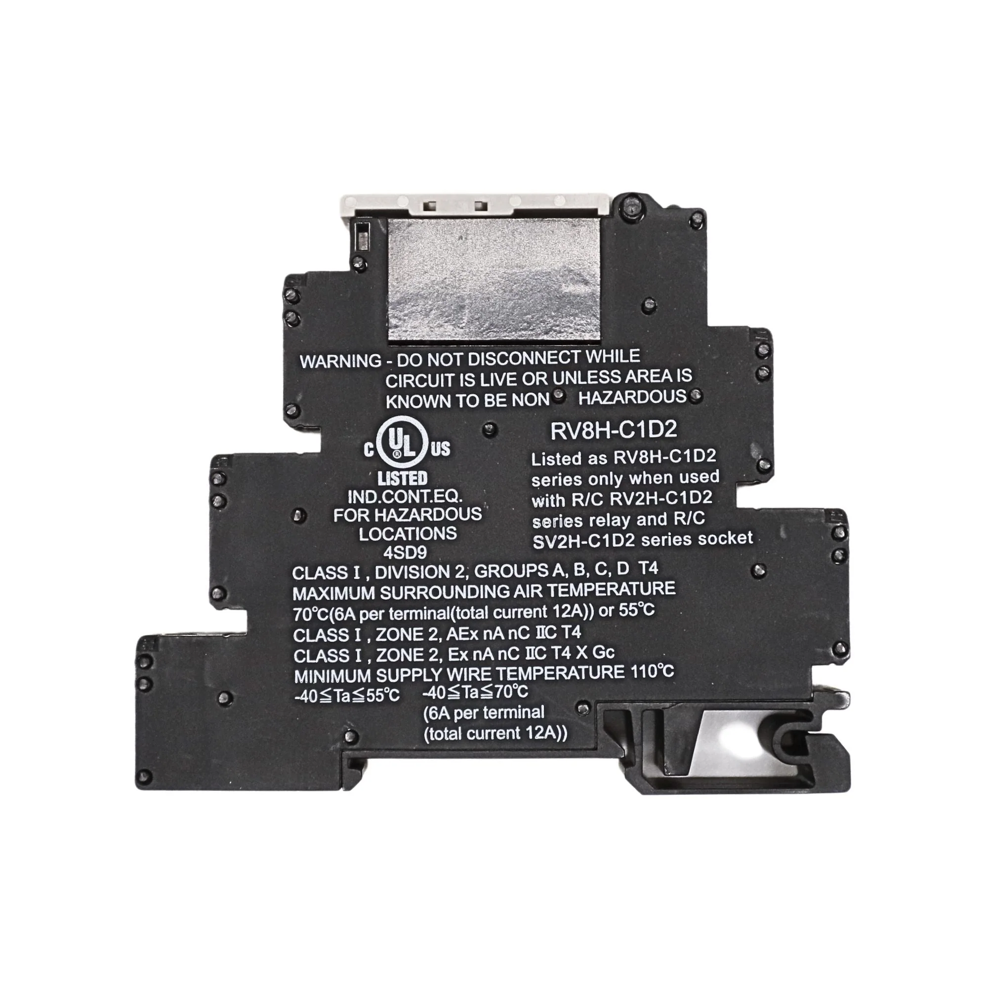 IDEC | 14mm Ry DPDT screw term 220VAC/DC | RV8H-2L-AD220-C1D2 - Image 3