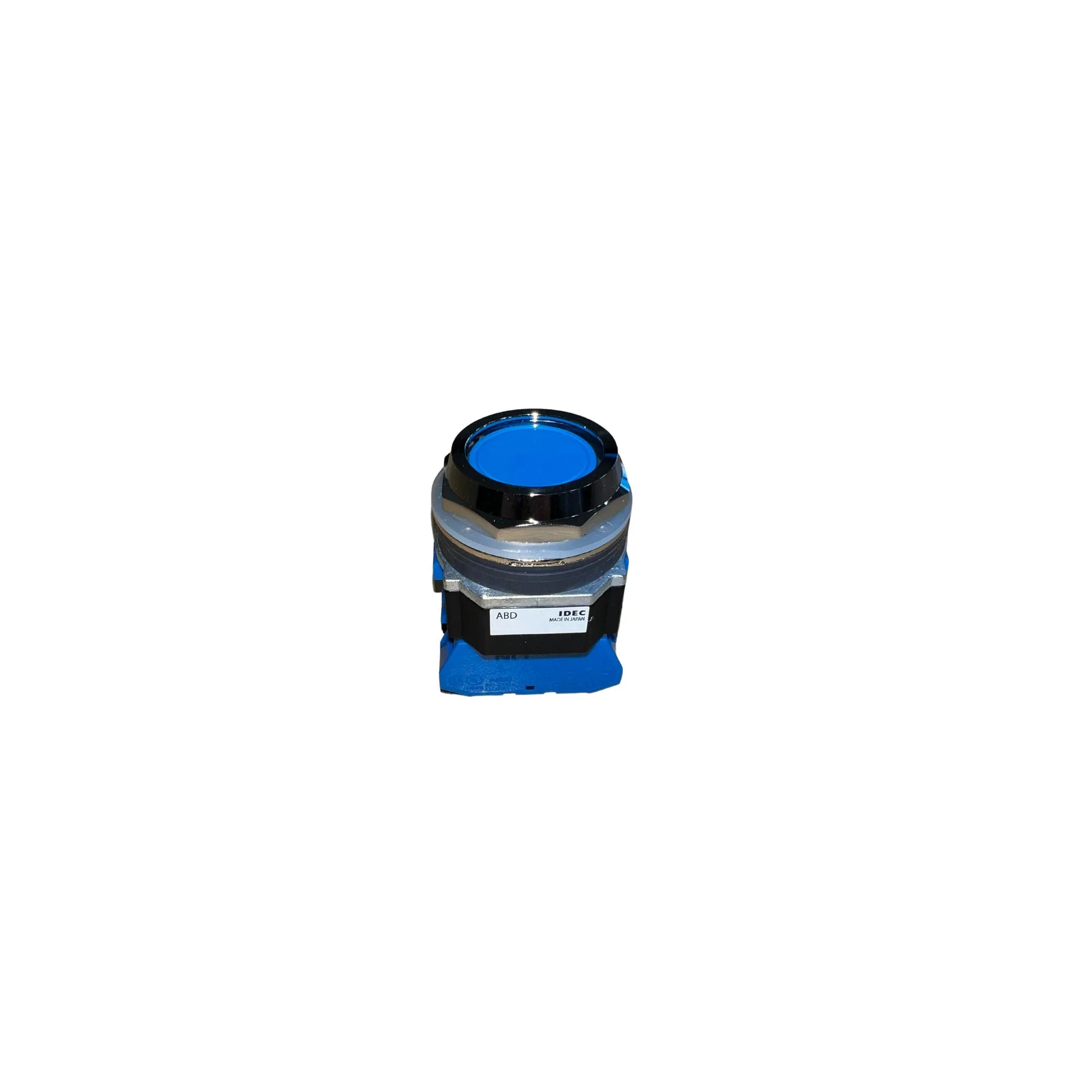 IDEC | 30mm TWND Series Dcast Zinc Pushbutton Flush Mom Blue | ABD120NUS