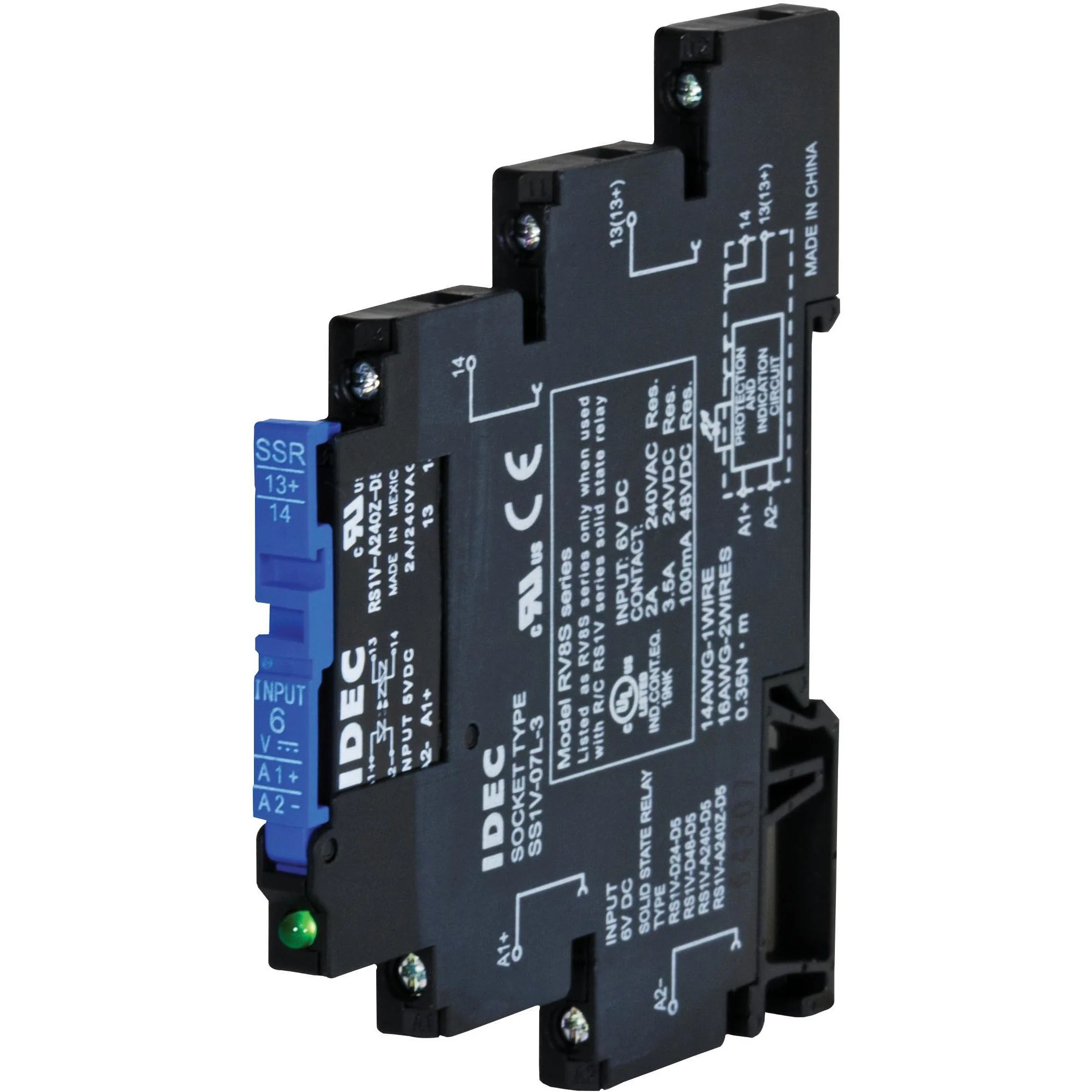 IDEC | 6mm SSR 24VDC input | RV8S-L-A240Z-D24