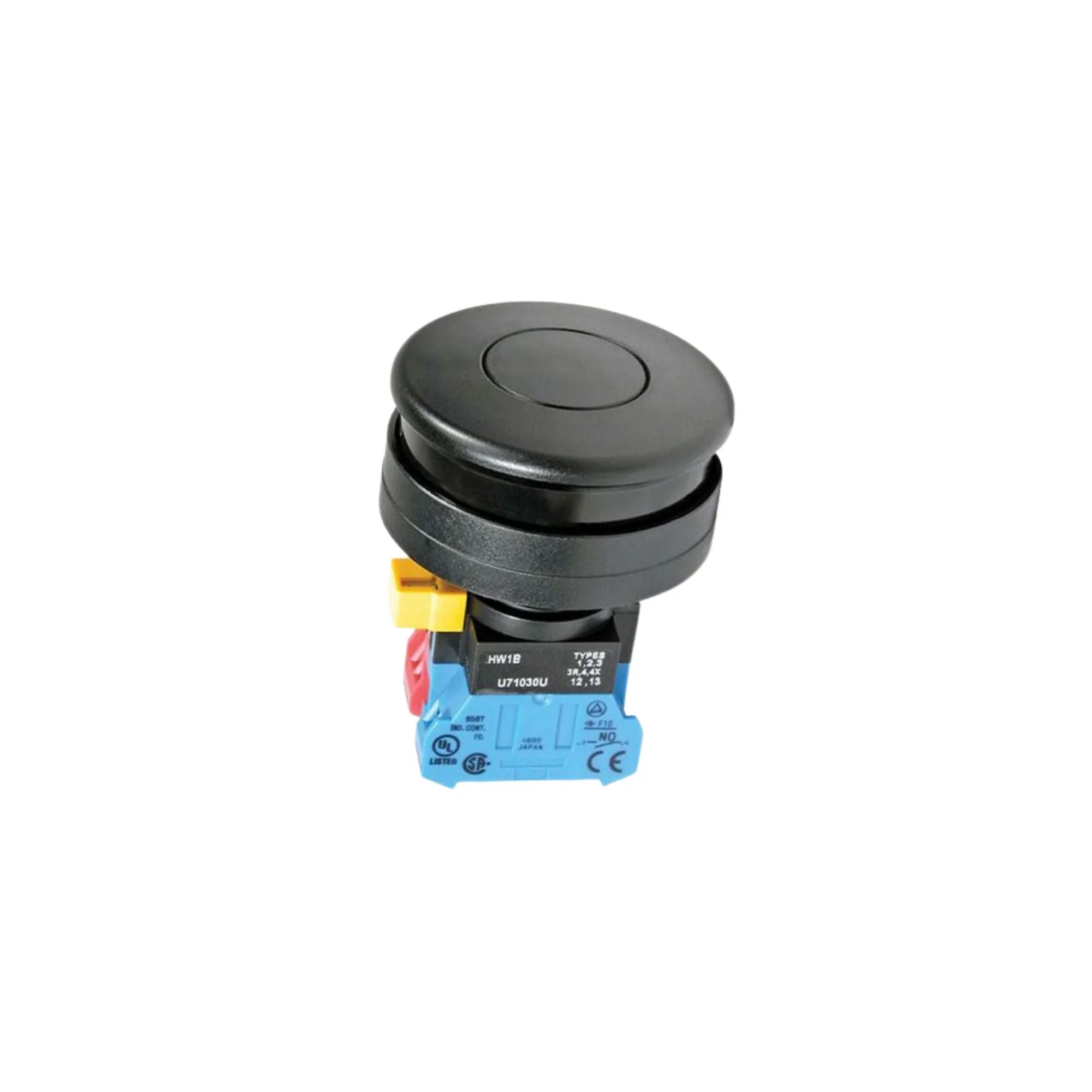 IDEC | 22mm Pushbutton Black | HW1B-M5F10-B