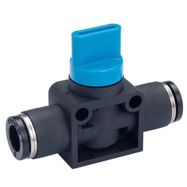 Koganei | Hand Valve 1/4" Tube x 1/4" Tube 2-direction | HV1/4-1/4-2