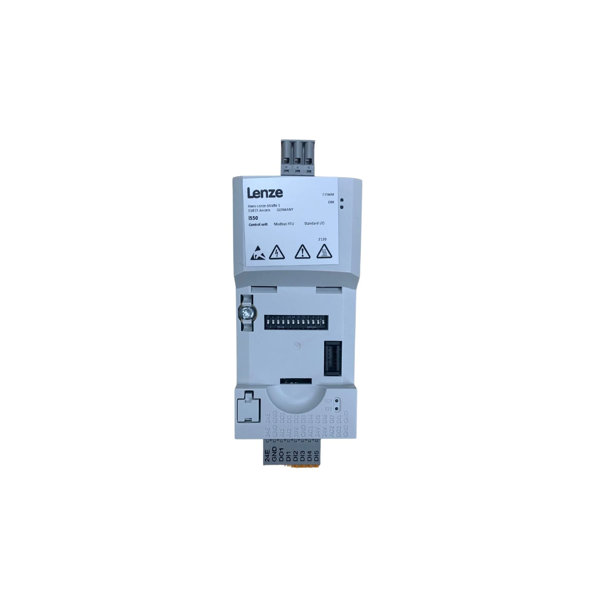 Lenze | i550 Control Unit, Modbus RTU, EPM memory, IP20 | I5CA5W02000VA1000S