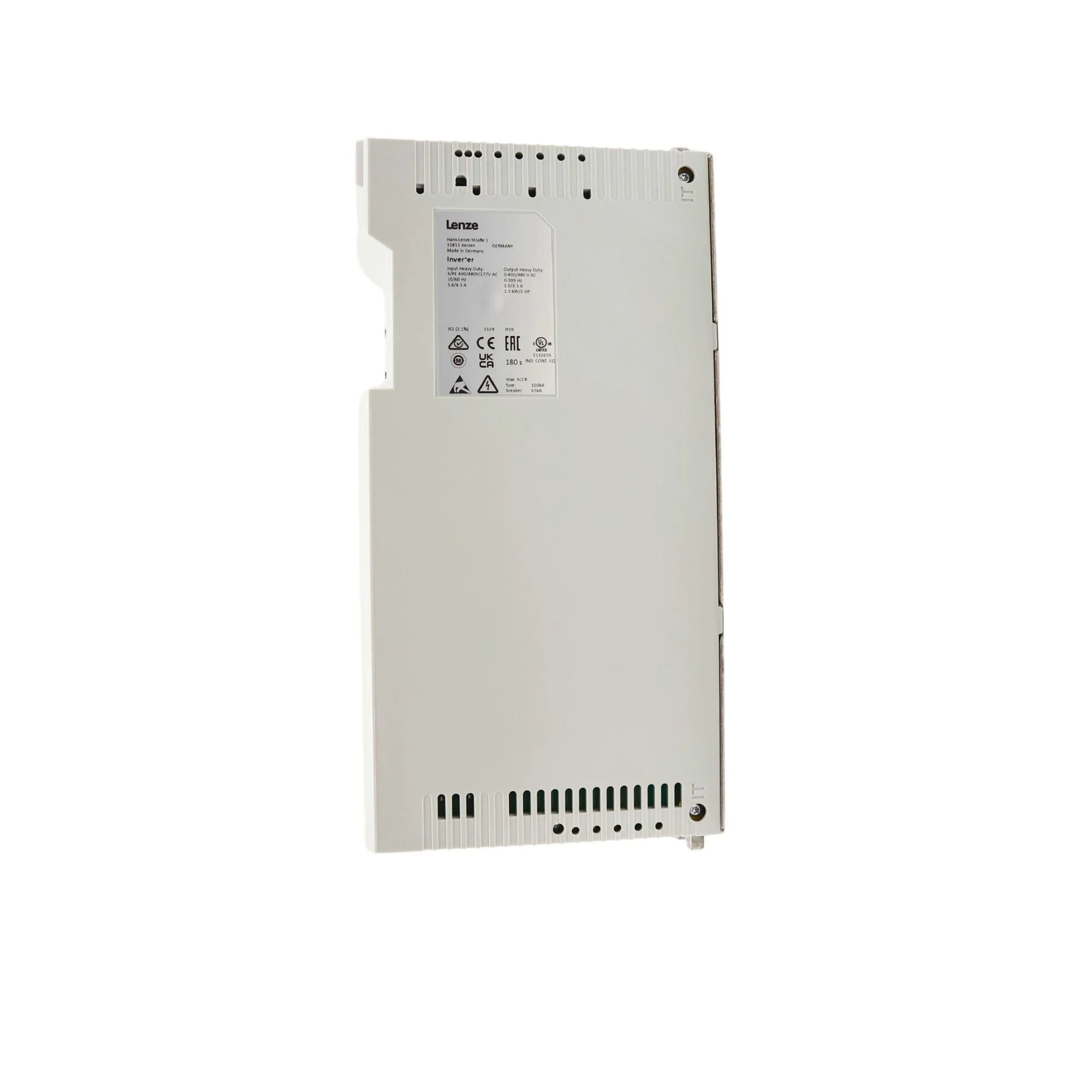Lenze | i510 Cabinet VFD 2 HP 1/3ph 480v IP20 | I51AE215F10V11000S - Image 2
