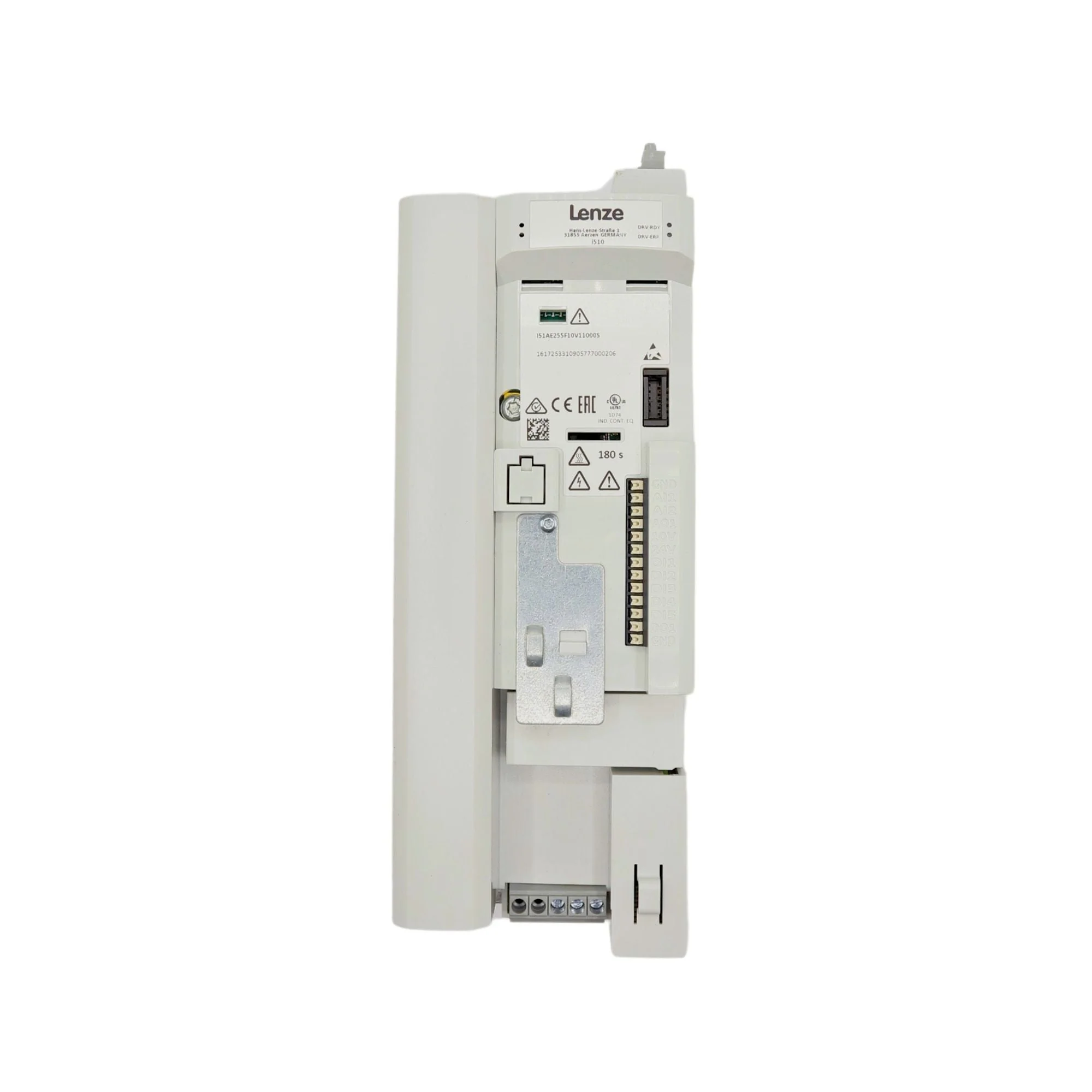 Lenze | i510 Cabinet VFD 7.5 HP 1/3ph 480V IP20 | I51AE255F10V11000S
