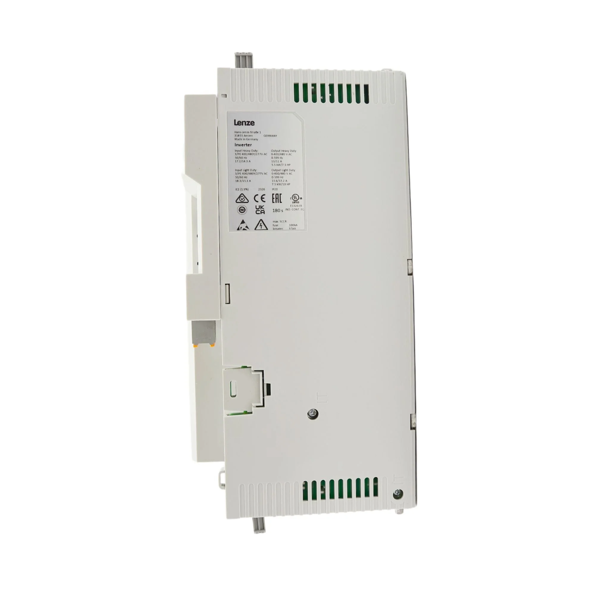 Lenze | i550 Cabinet VFD 7.5 HP 3ph 480V IP20 | I55AE255F10V11000S - Image 2