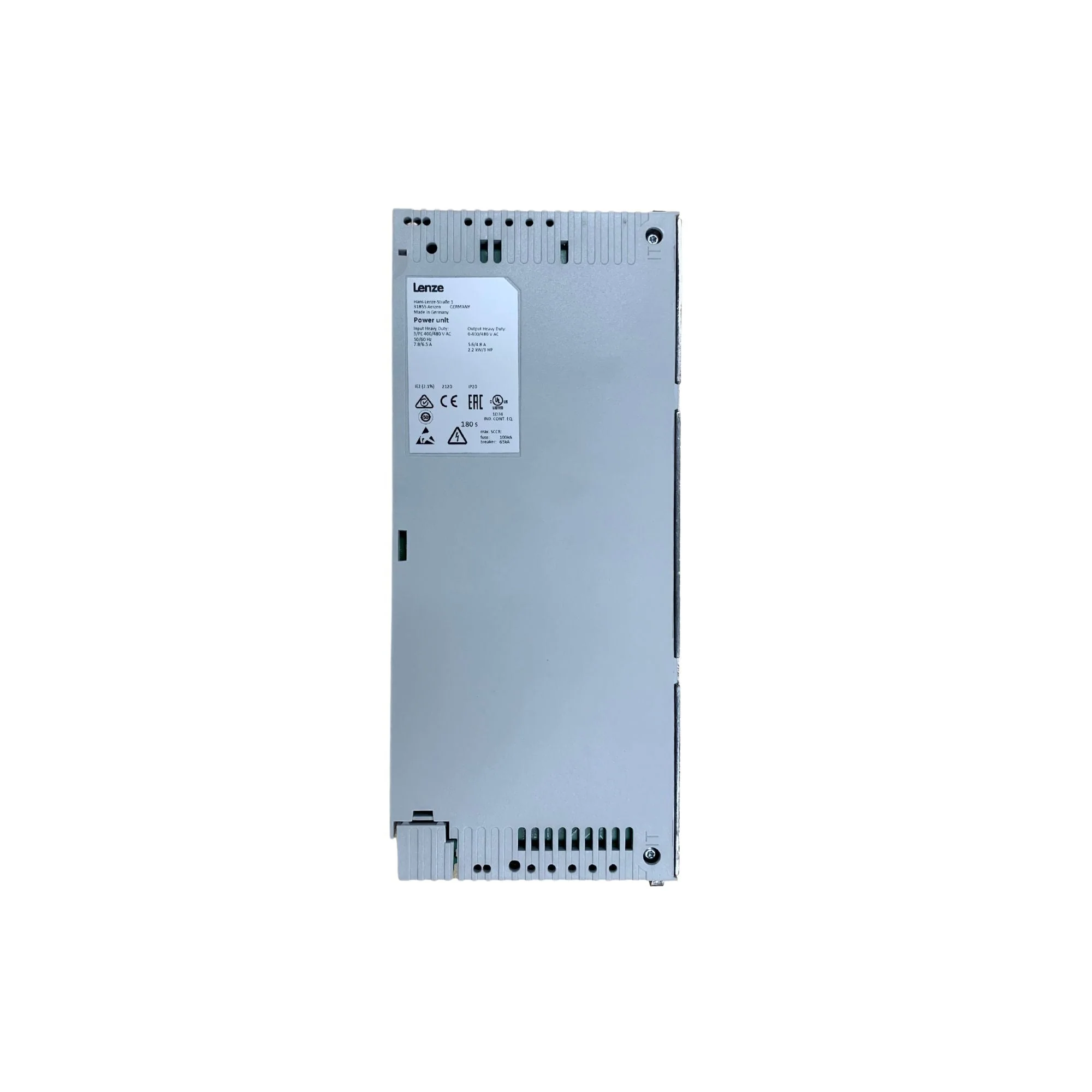 Lenze | i550 Power Unit, 3 HP 3ph 480V IP20 w/ EMC filter | I5DAE222F10V10000S