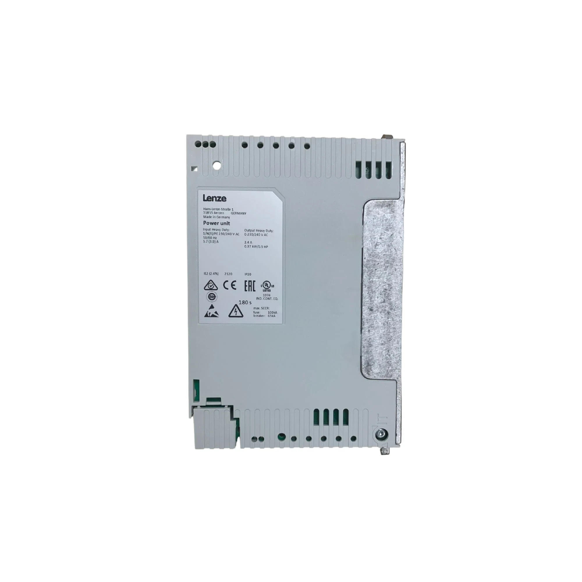 Lenze | i550 Power Unit, 0.5 HP 1/3ph 240V IP20 no EMC | I5DAE137D10V00000S - Image 3