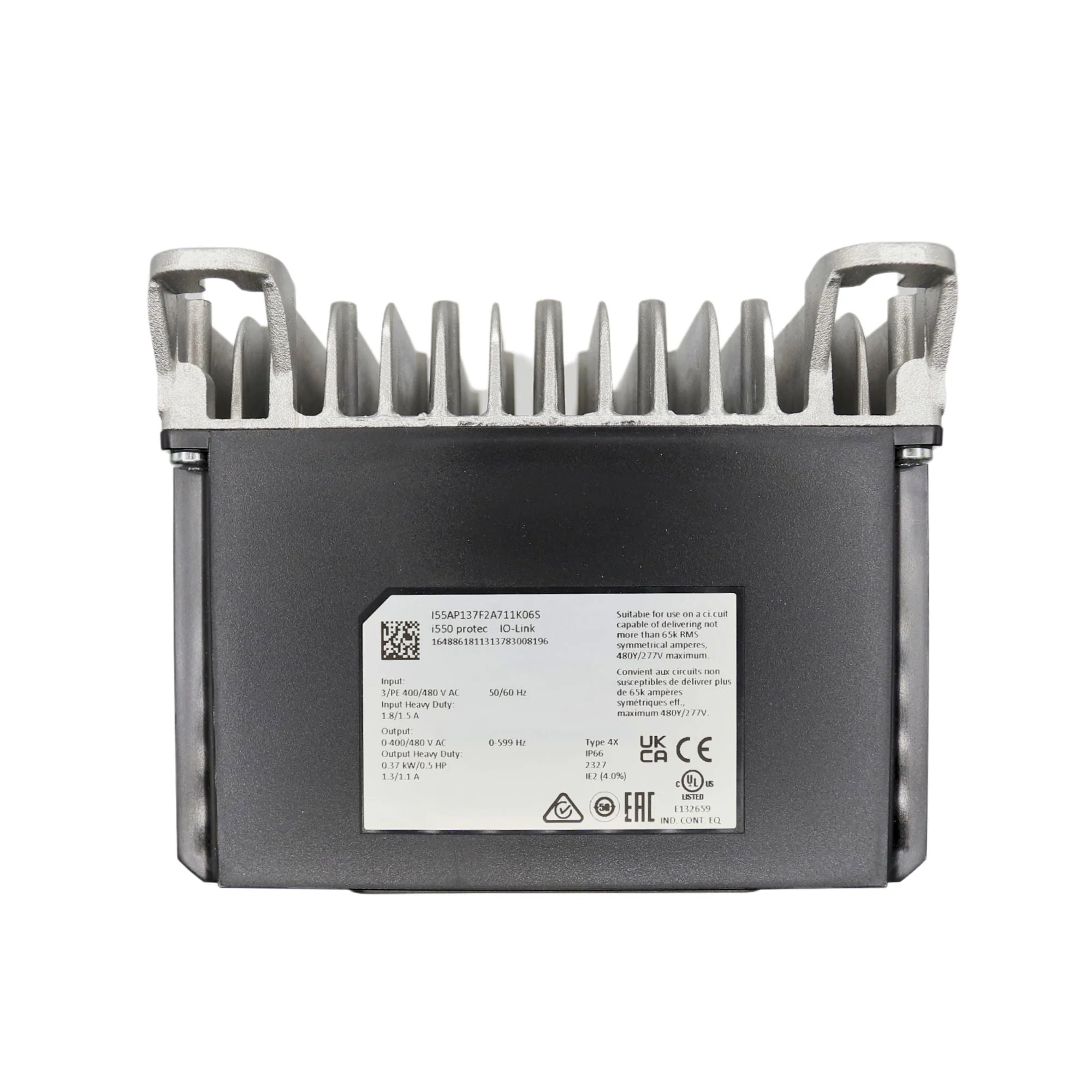Lenze | i550 Protec VFD 0.5 HP 3ph 480V STO IO-Link Ext Box NEMA 4X | I55AP137F2A711K06S - Image 2