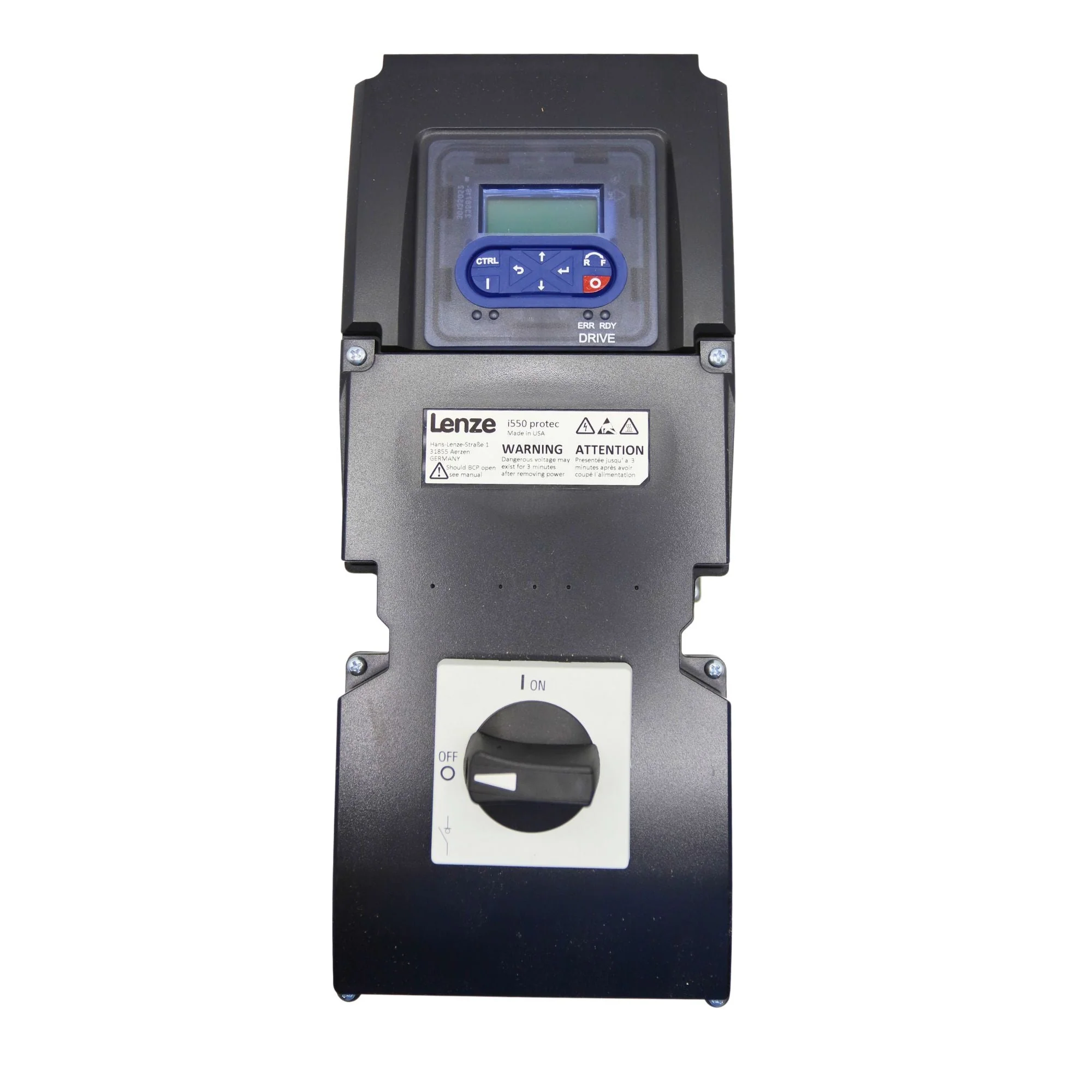 Lenze | i550 Protec VFD 2 HP 3ph 480V STO IO-Link ExtBox NEMA 4X | I55AP215F2A711K06S