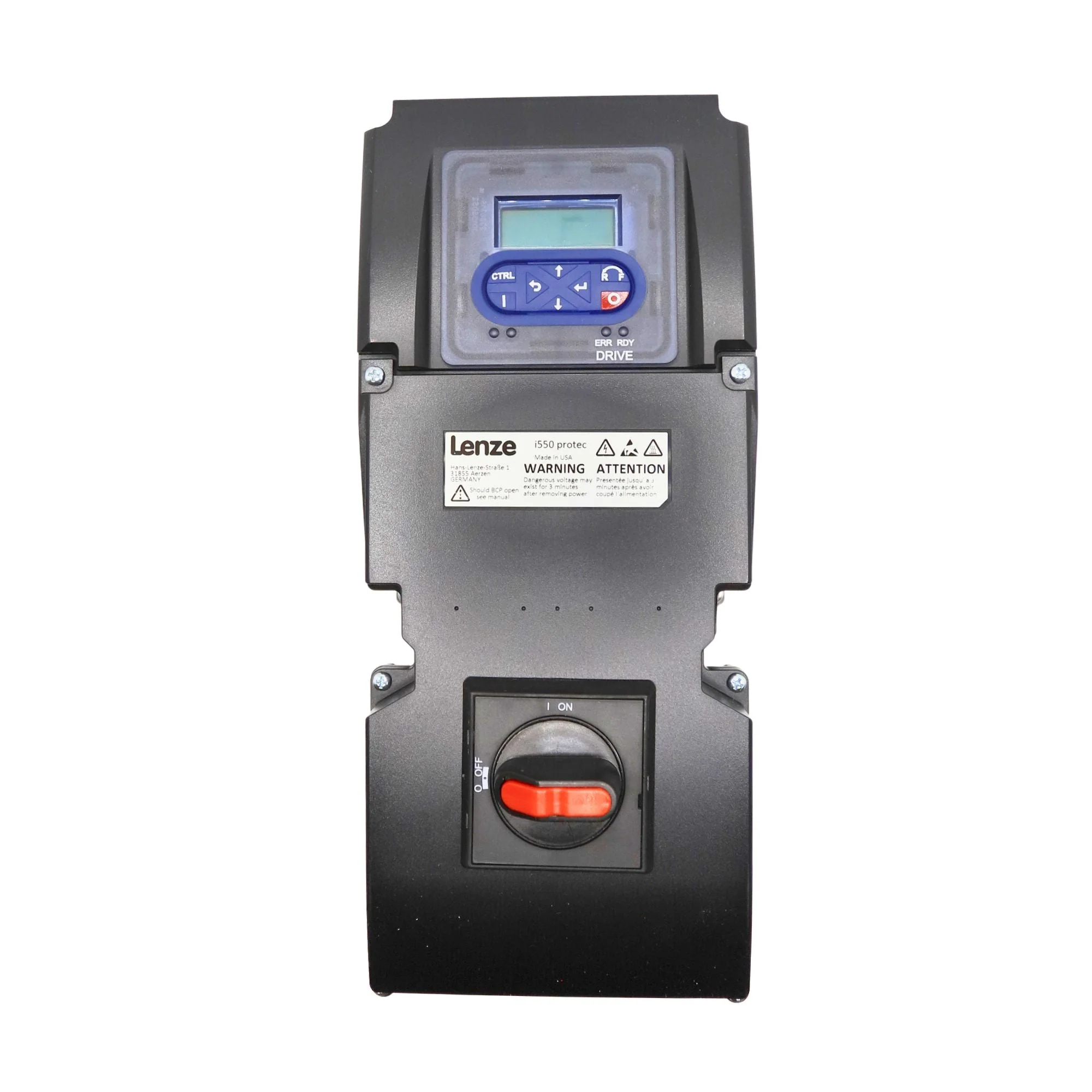 Lenze | i550 Protec VFD 0.5 HP 3ph 480V IO-Link ExtBox NEMA 4X | I55AP137F20711K06S