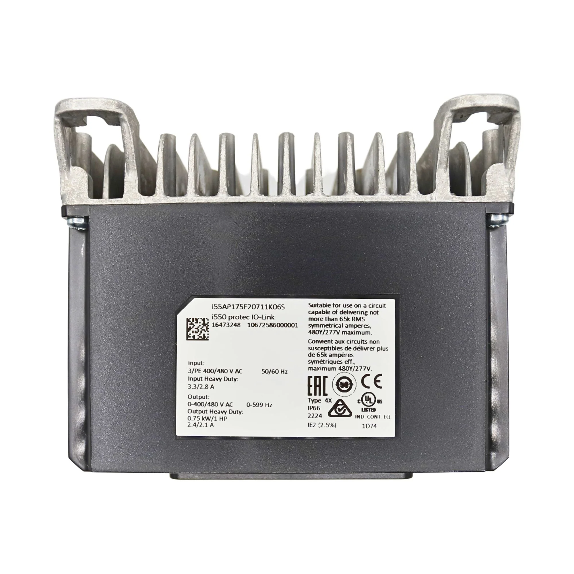Lenze | i550 Protec VFD 1 HP 3ph 480V IO-Link ExtBox NEMA 4X | I55AP175F20711K06S - Image 2